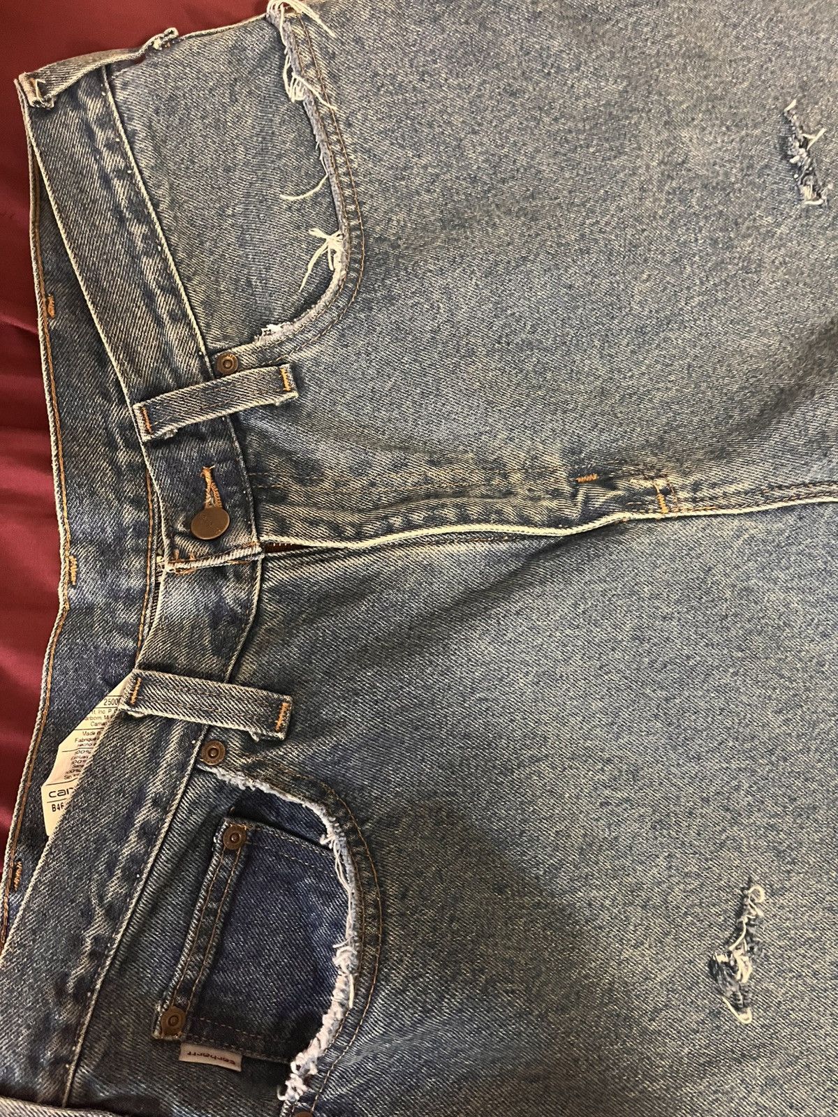 Carhartt Baggy distressed carhartt jeans Size US 36 / EU 52 - 4 Thumbnail