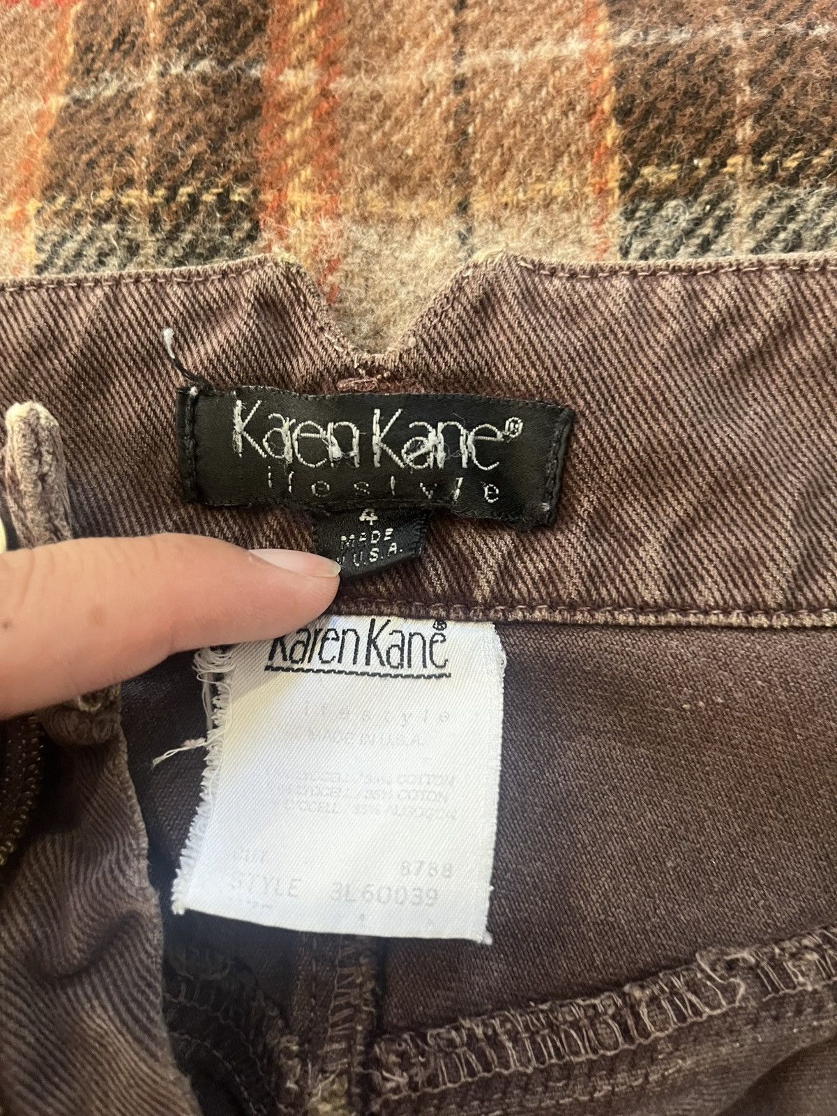 Other Vintage 90’s cute high wasted Karen Kane Brown Skinny jean 4 Size US 26 / EU 42 - 7 Thumbnail