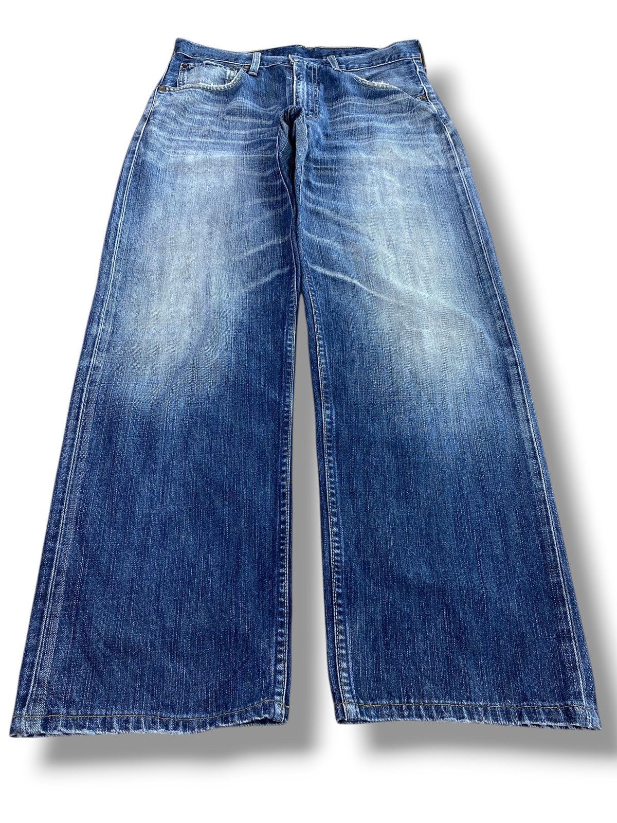 Levi's Levi’s 503 Light Washed Whiskered Style Baggy Wide Leg Jeans Size US 32 / EU 48 - 1 Thumbnail