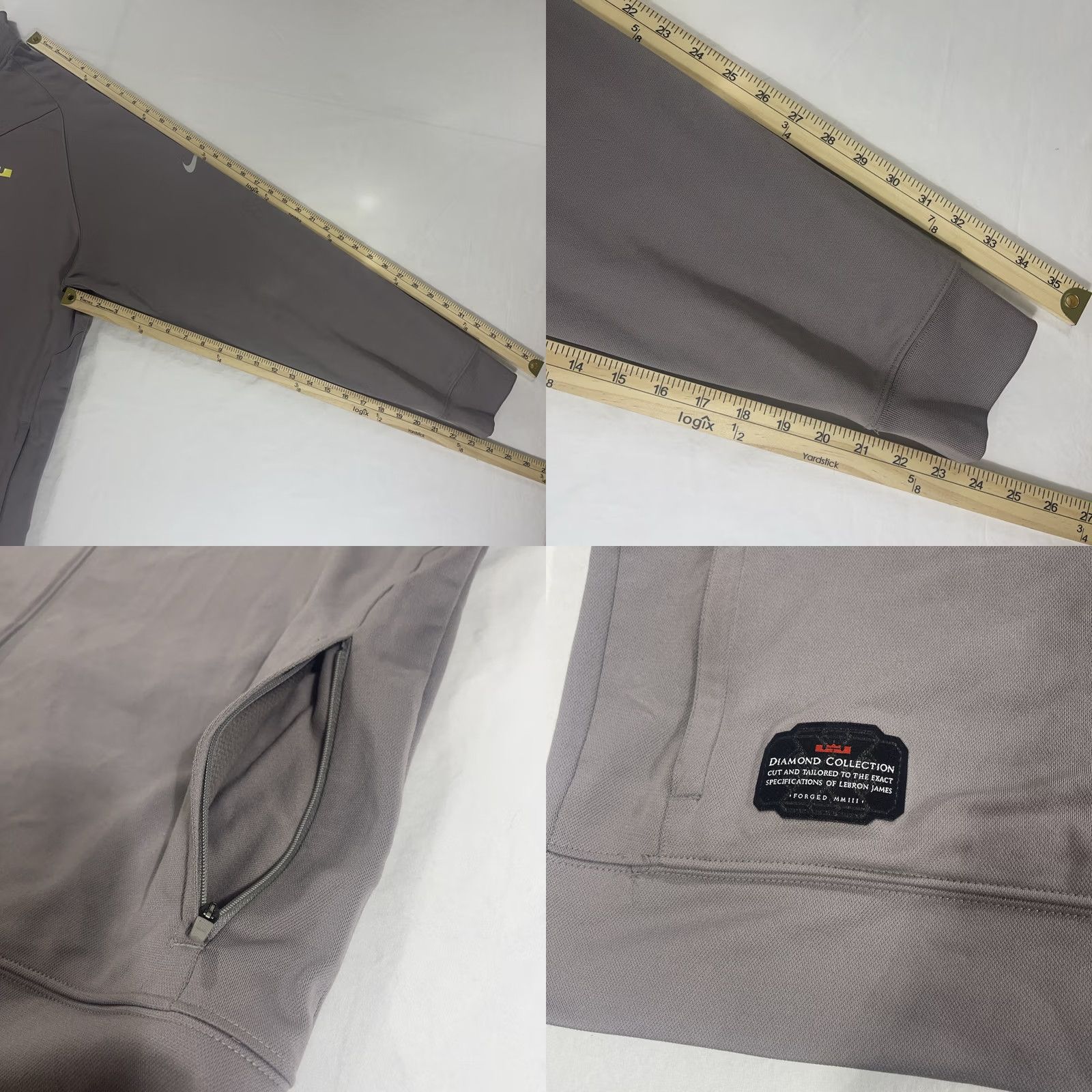 Nike Nike LeBron James Diamond Collection Track Jacket Full Zip 3XL Gray Mens Size US XXL / EU 58 / 5 - 8 Thumbnail