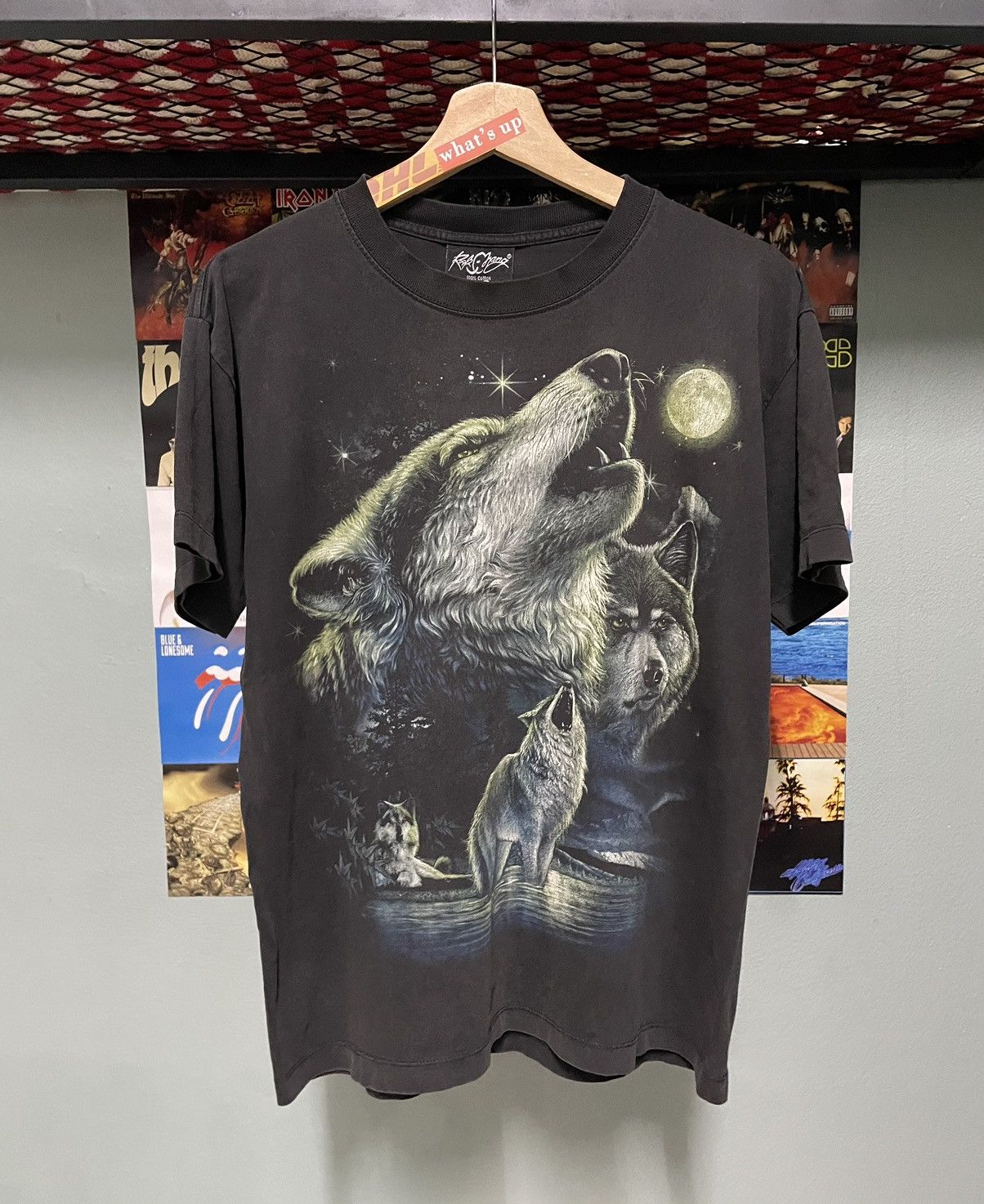 Vintage Vintage Y2K Wolf OVP Rock Chang Tee Size US M / EU 48-50 / 2 - 1 Thumbnail