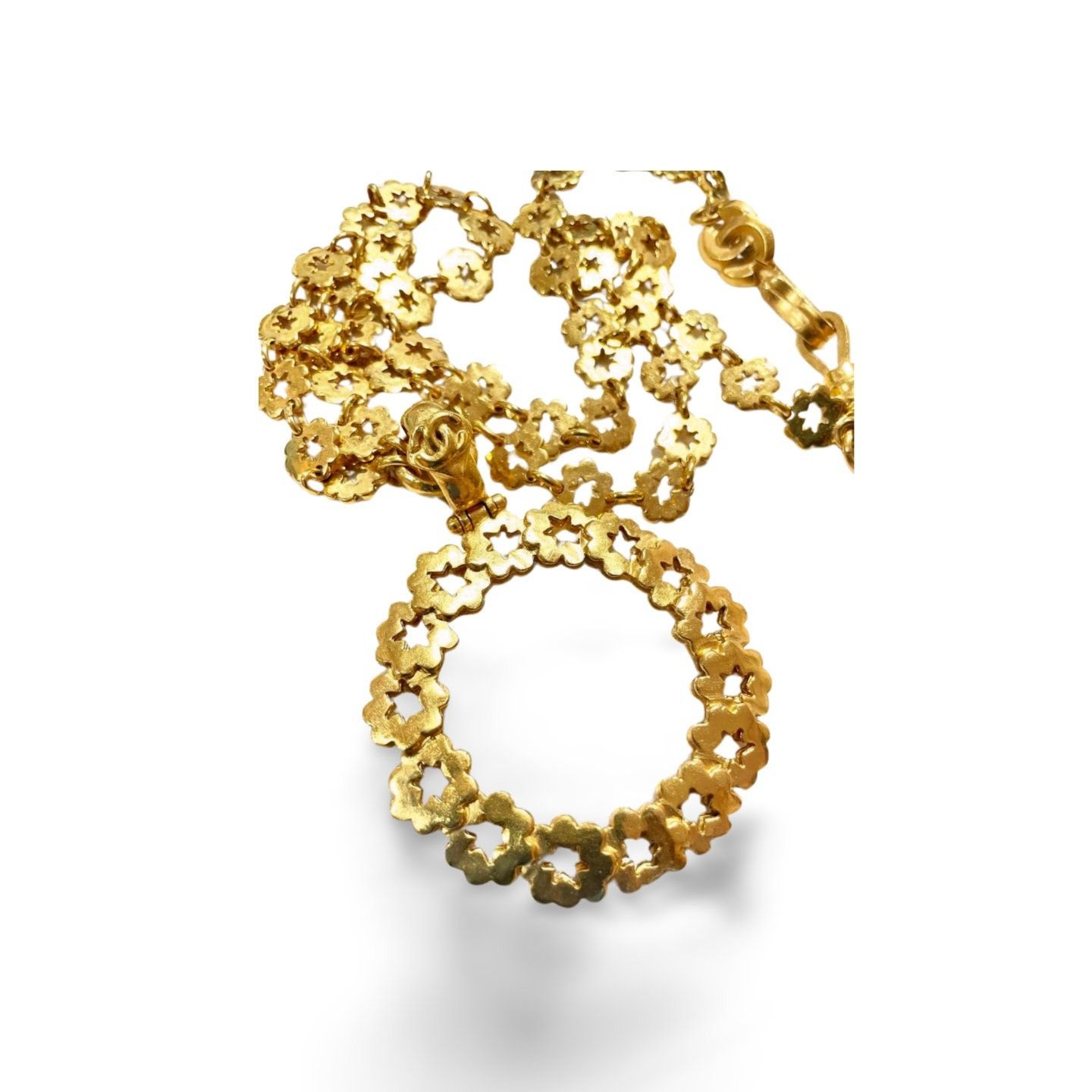 Chanel MINT. Vintage CHANEL chain necklace with loupe top Size ONE SIZE - 7 Thumbnail