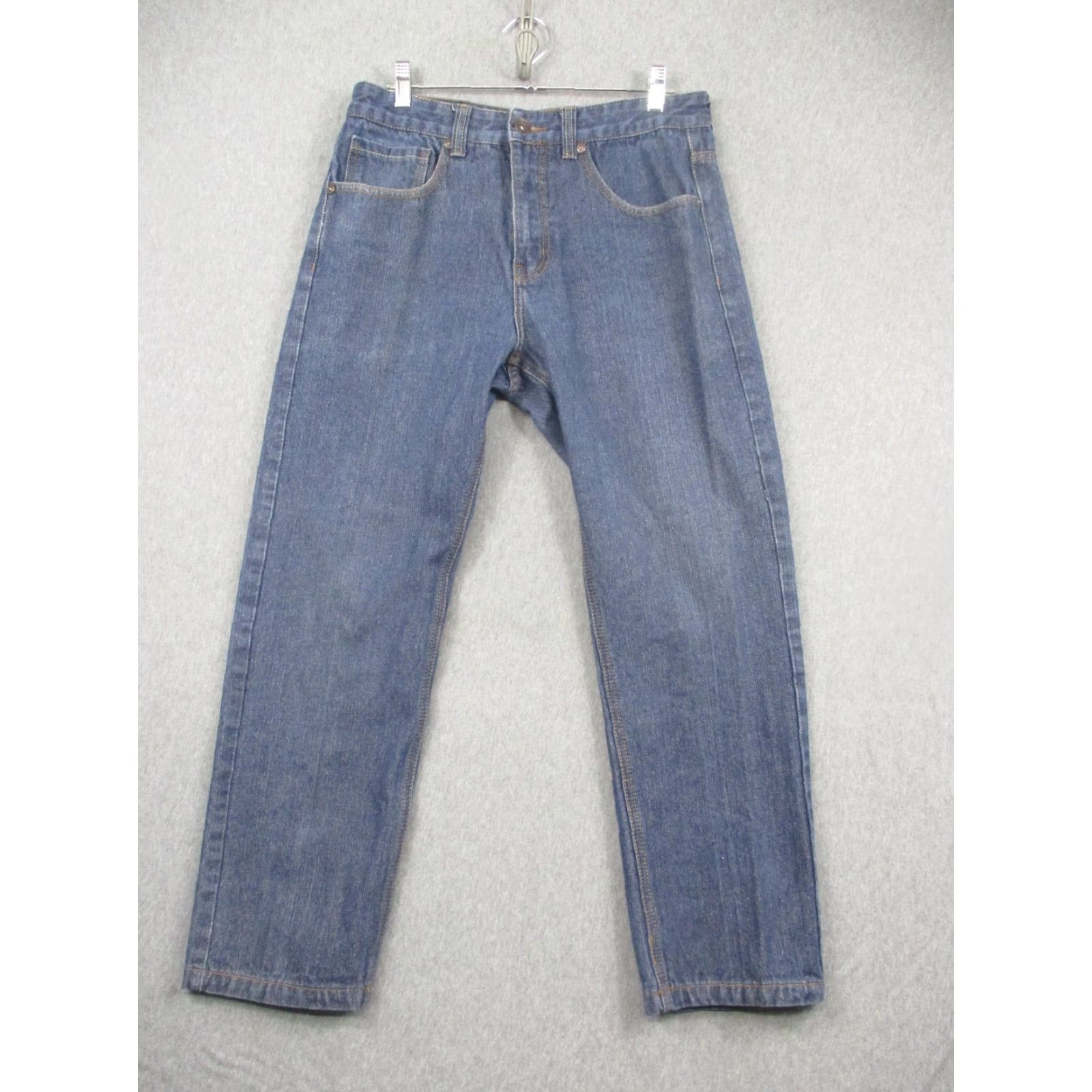 Southpole Southpole Jeans Mens 32x30 Blue Straight Leg Medium Wash Denim Baggy Size US 32 / EU 48 - 3 Thumbnail