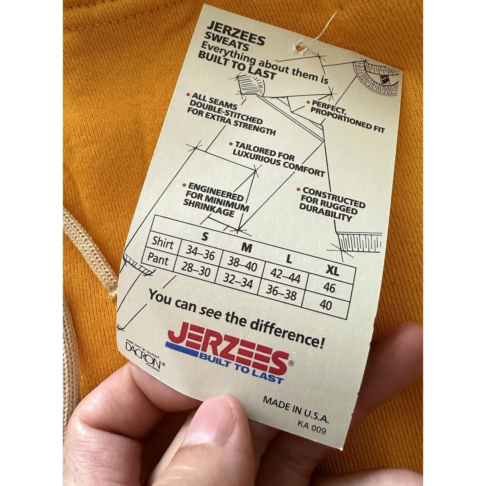 Jerzees VINTAGE Jerzees Sweatpants Mens S Yellow 80s NWT Lot Of 2 Pants Shorts? Size US 30 / EU 46 - 3 Thumbnail