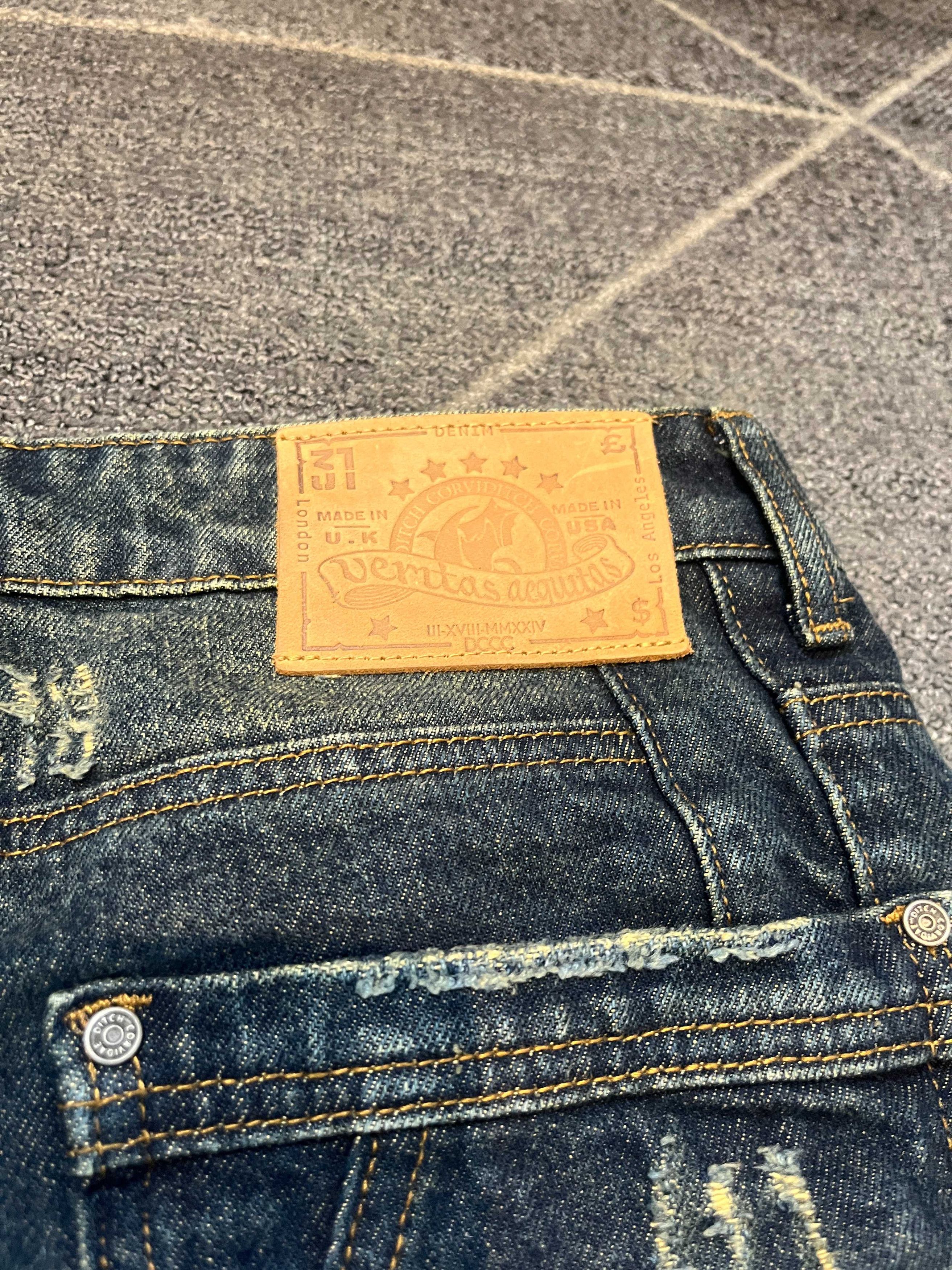 Other CRVDAE x Ditch Drop Corviditch Distressed Denim Jeans Size US 30 / EU 46 - 6 Thumbnail