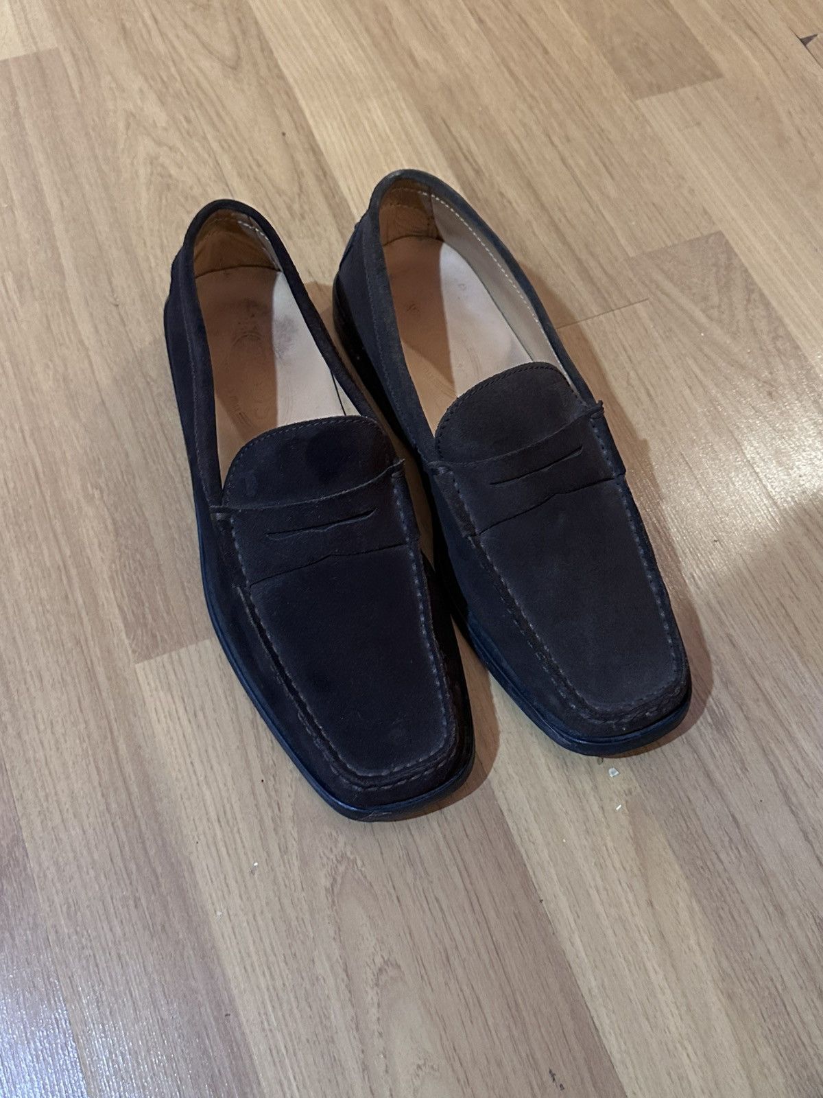 Tod's Tod's Dark Brown Suede Penny Loafers UK 8 / US 9 Size US 9 / EU 42 - 1 Thumbnail