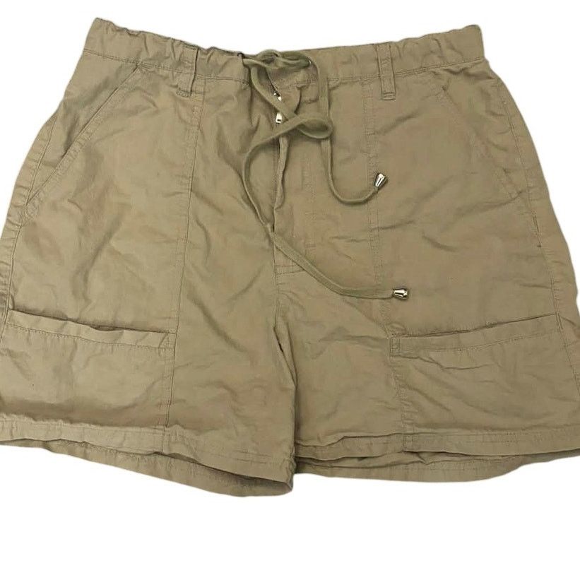 Gloria Vanderbilt Gloria Vanderbilt Khaki Cargo Shorts Drawstring Green Size 6 Size 28" / US 6 / IT 42 - 1 Thumbnail