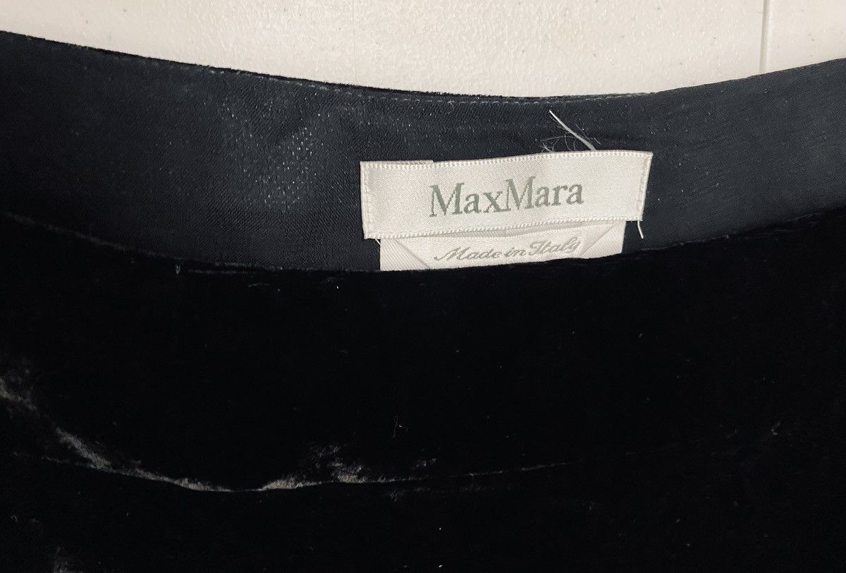 Max Mara Max Mara Black Velvet Silk Blend A-Line Skirt 16 US VGC Size 38" / US 16 / IT 52 - 8 Thumbnail