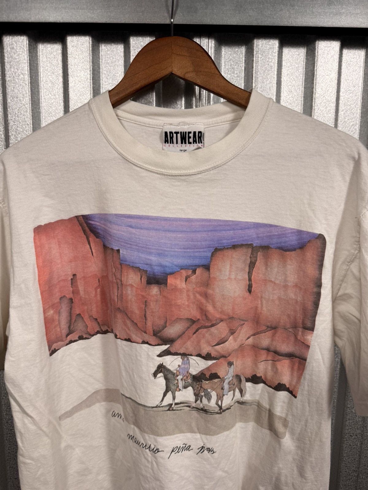 Other Vintage Artwear Canyon Made in USA western Tee shirt Size US L / EU 52-54 / 3 - 6 Thumbnail