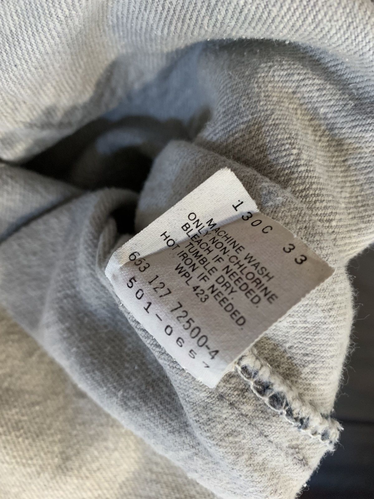 Levi's Vintage Clothing 90s Levis 501 faded grey denim Size US 38 / EU 54 - 7 Thumbnail