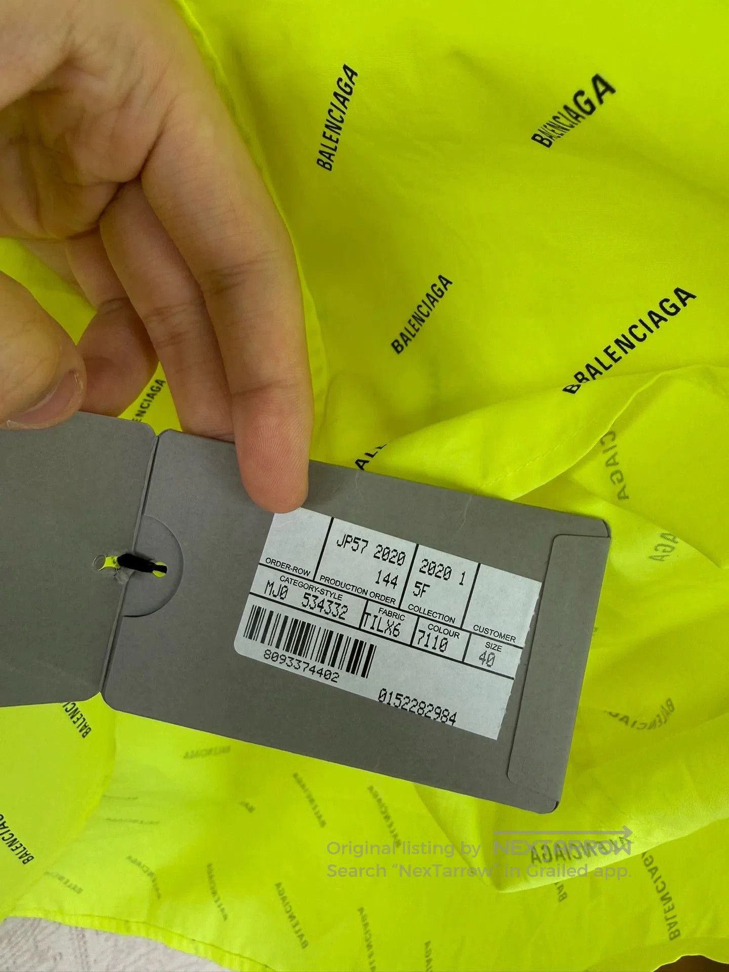 Balenciaga balenciaga neon printed short sleeve shirt. Size US M / EU 48-50 / 2 - 3 Thumbnail