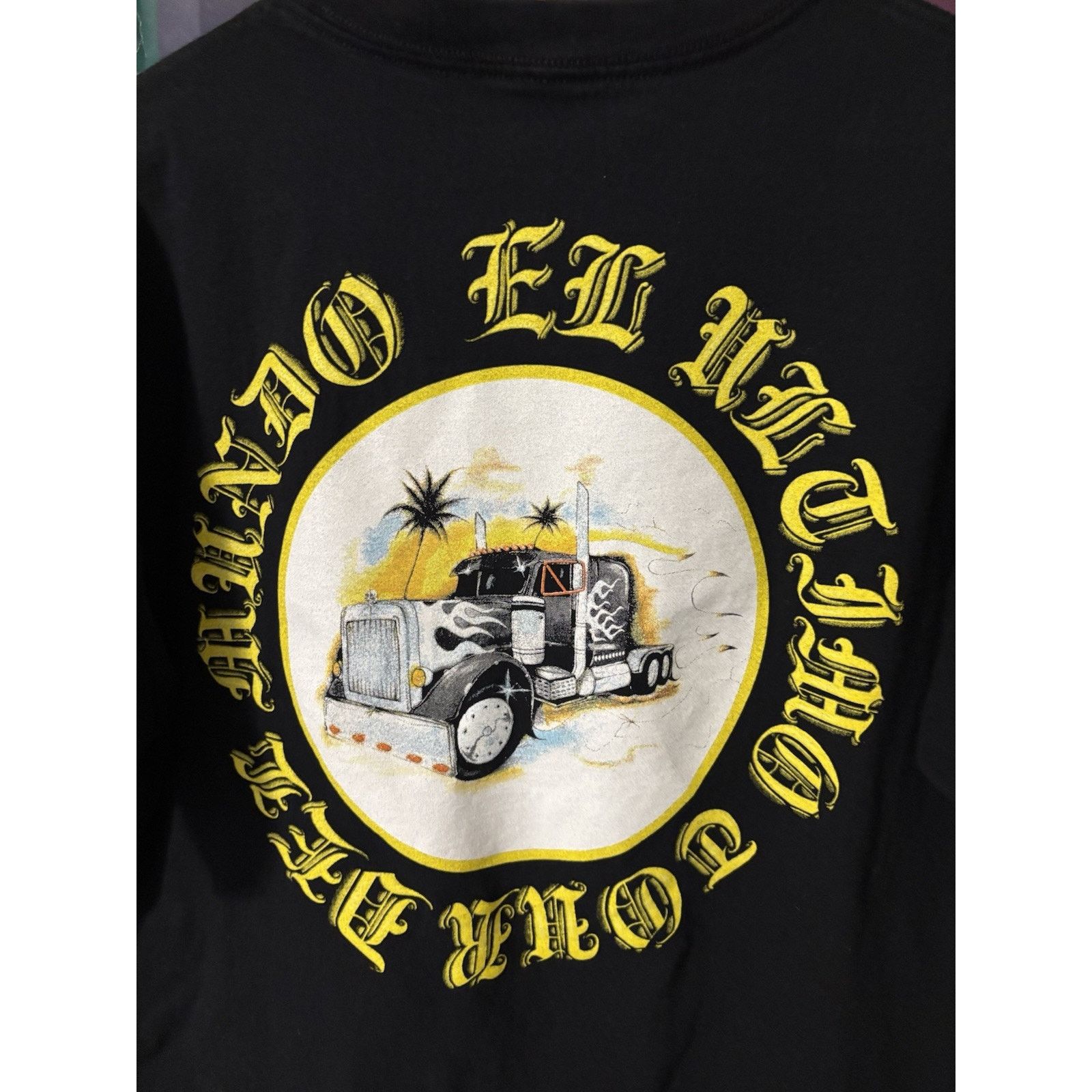 Vintage Bad Bunny~Truck~El Ultimo Del Mundo Tour~Concert Black~Large Size US L / EU 52-54 / 3 - 3 Thumbnail