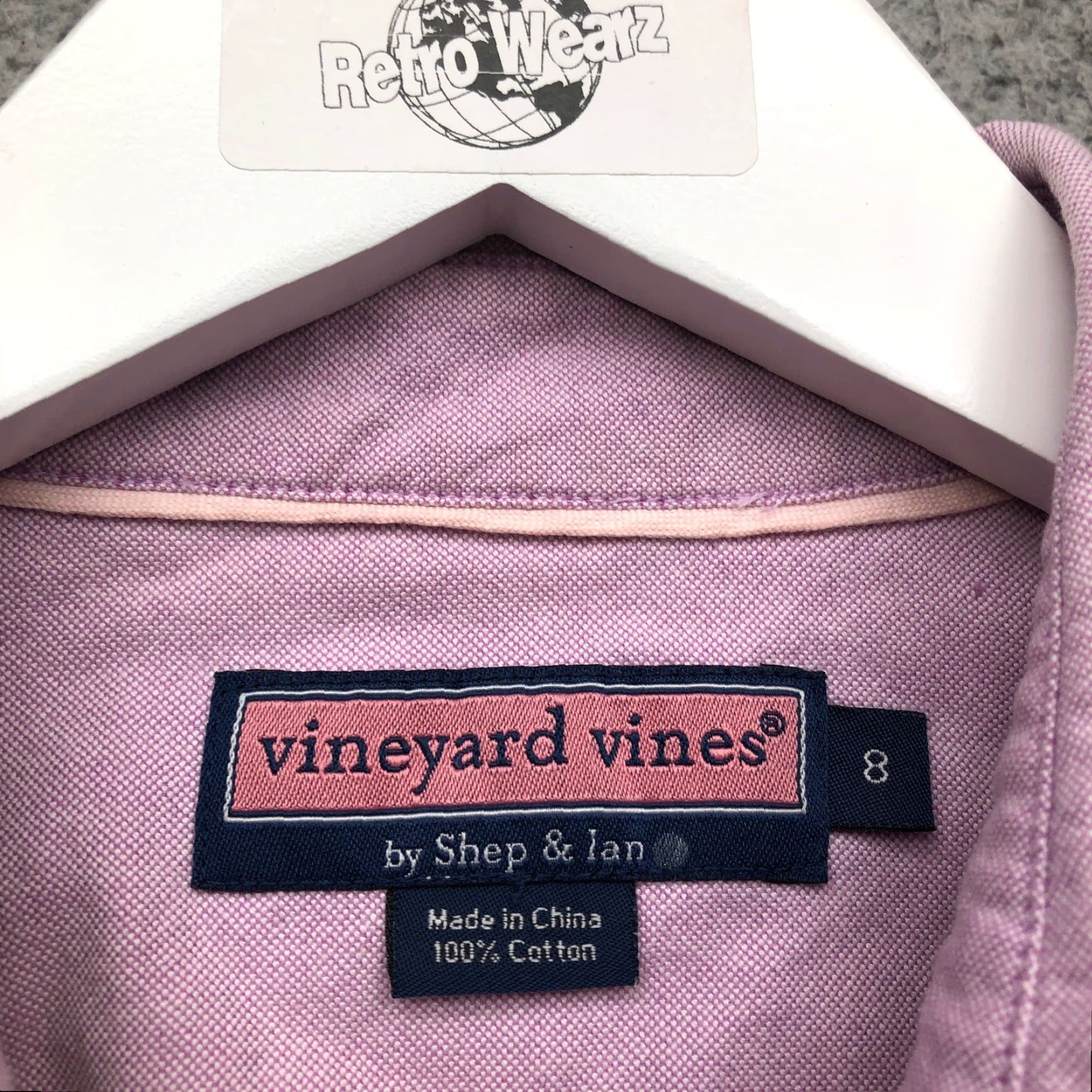 Vineyard Vines Vineyard Vines Button-Up Long Sleeve Dress Shirt Womens Size 8 Medium Purple Size M / US 6-8 / IT 42-44 - 4 Thumbnail