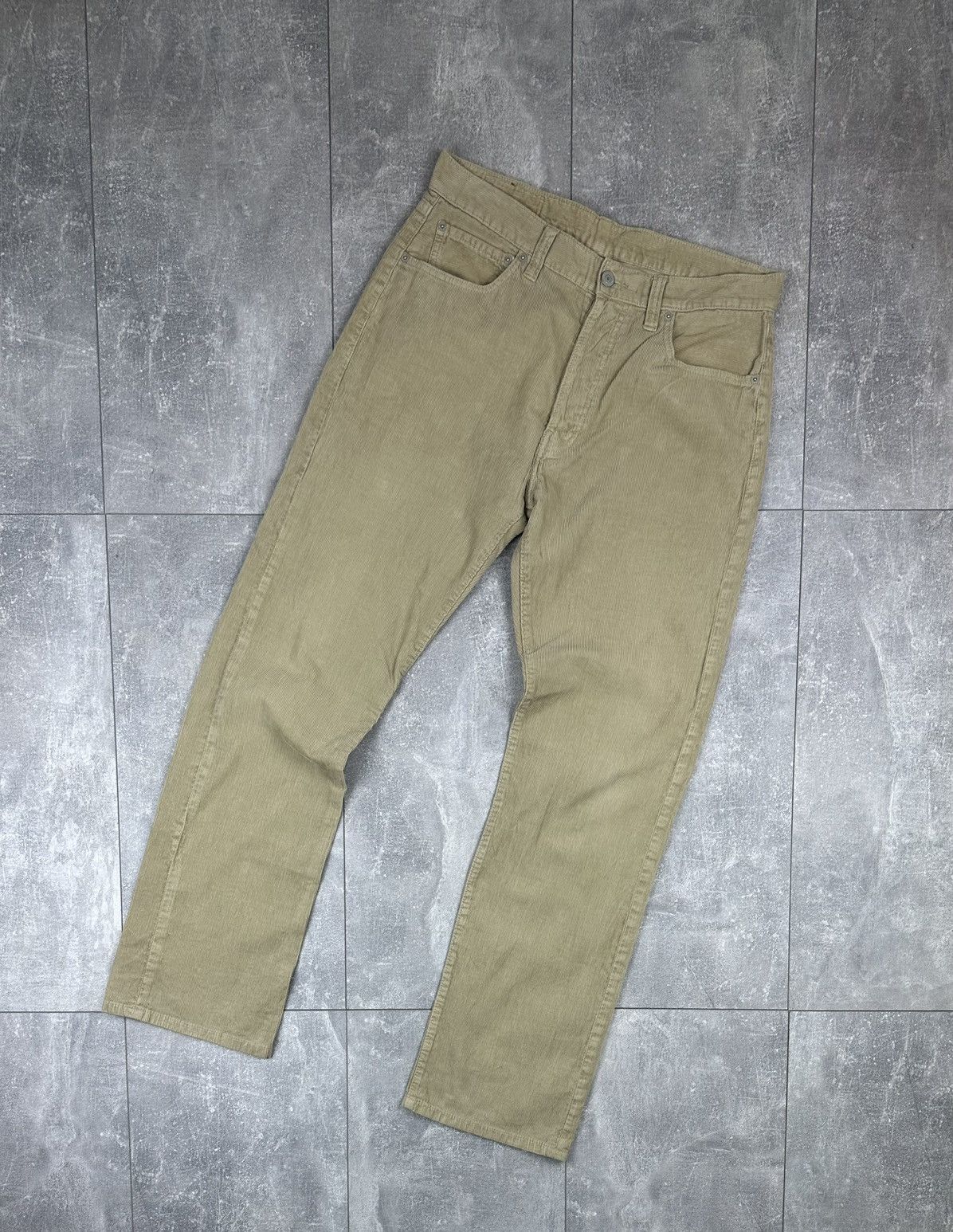 Levi's Levis 401 Beige Corduroy Mens Jeans Pants Size US 34 / EU 50 - 5 Thumbnail