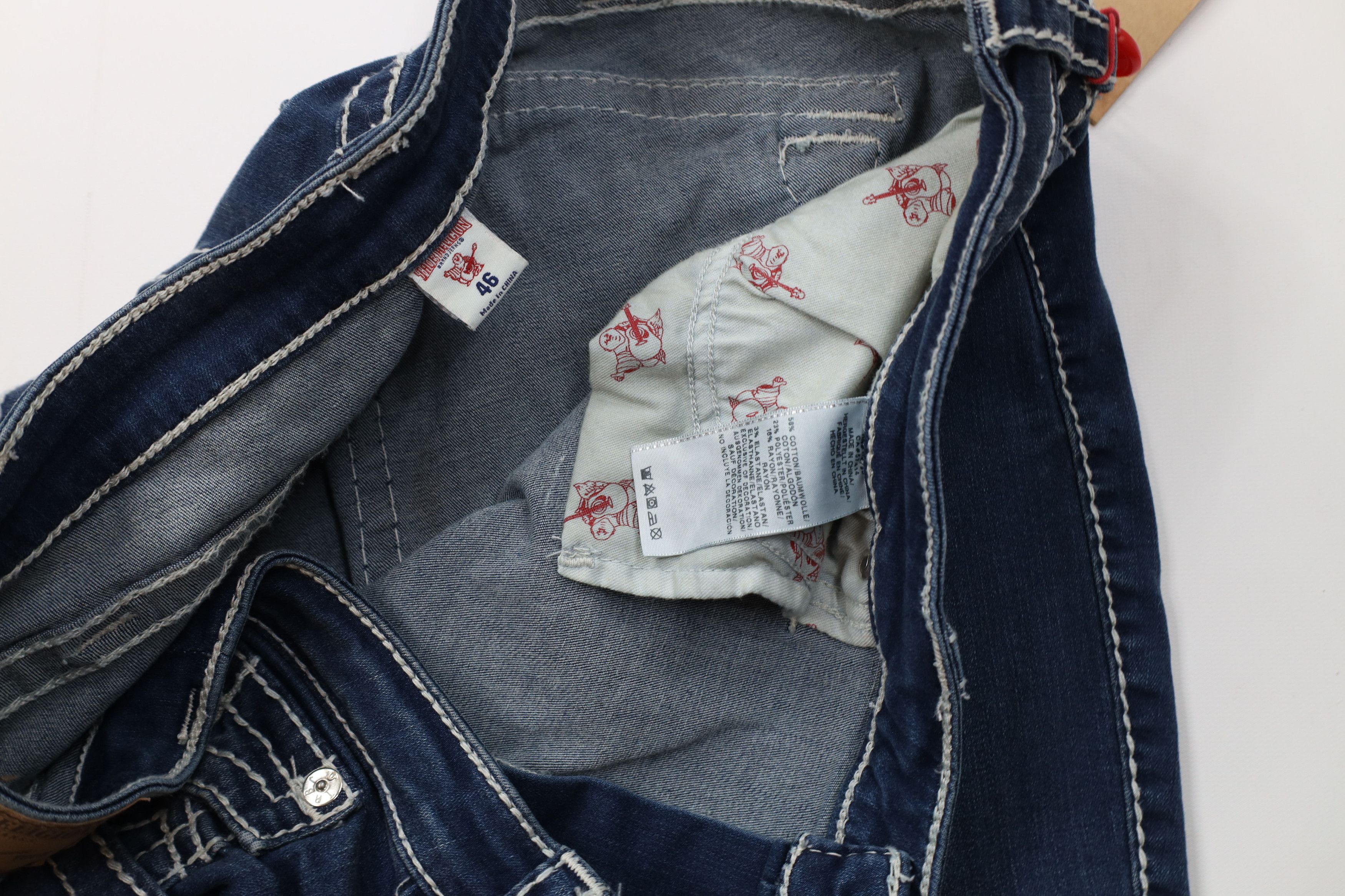 True Religion New True Religion Stitch Curvy Skinny Flap Big T Denim Jeans Size 34" / US 12 / IT 48 - 7 Thumbnail