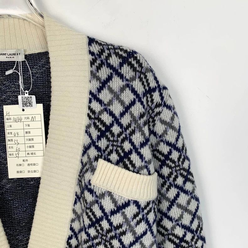Saint Laurent Paris Saint Laurent Wool Knit Cardigan Sweater M-2505 Size US M / EU 48-50 / 2 - 3 Thumbnail