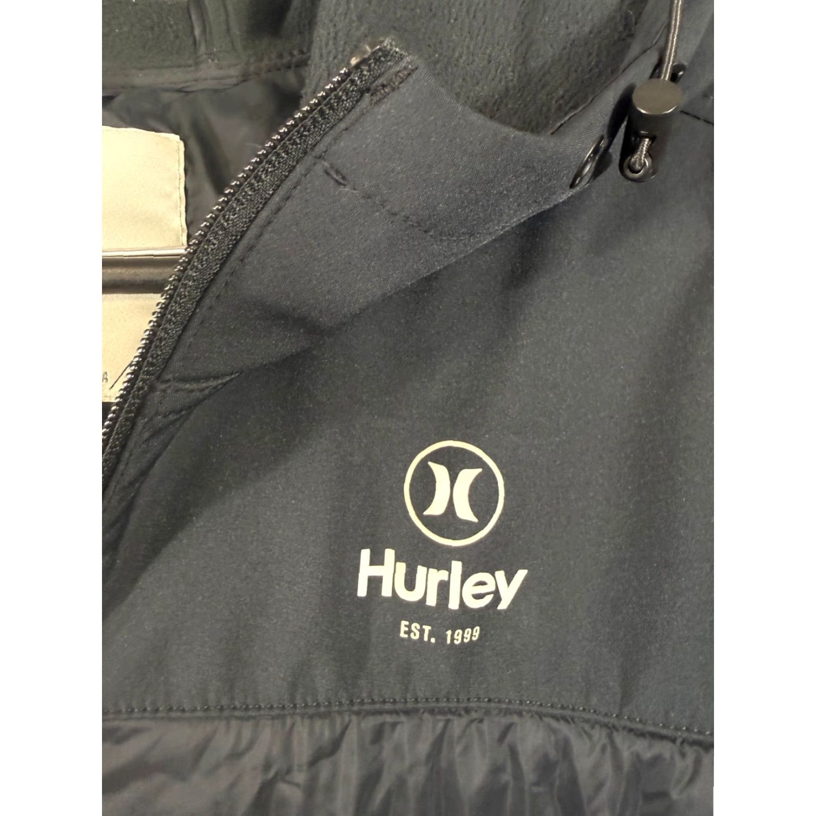 Hurley Hurley Puffer Hooded Jacket Mens M Black Softshell Lined Full Zip Stretch Logo Weathergear Jacket Size US M / EU 48-50 / 2 - 5 Thumbnail