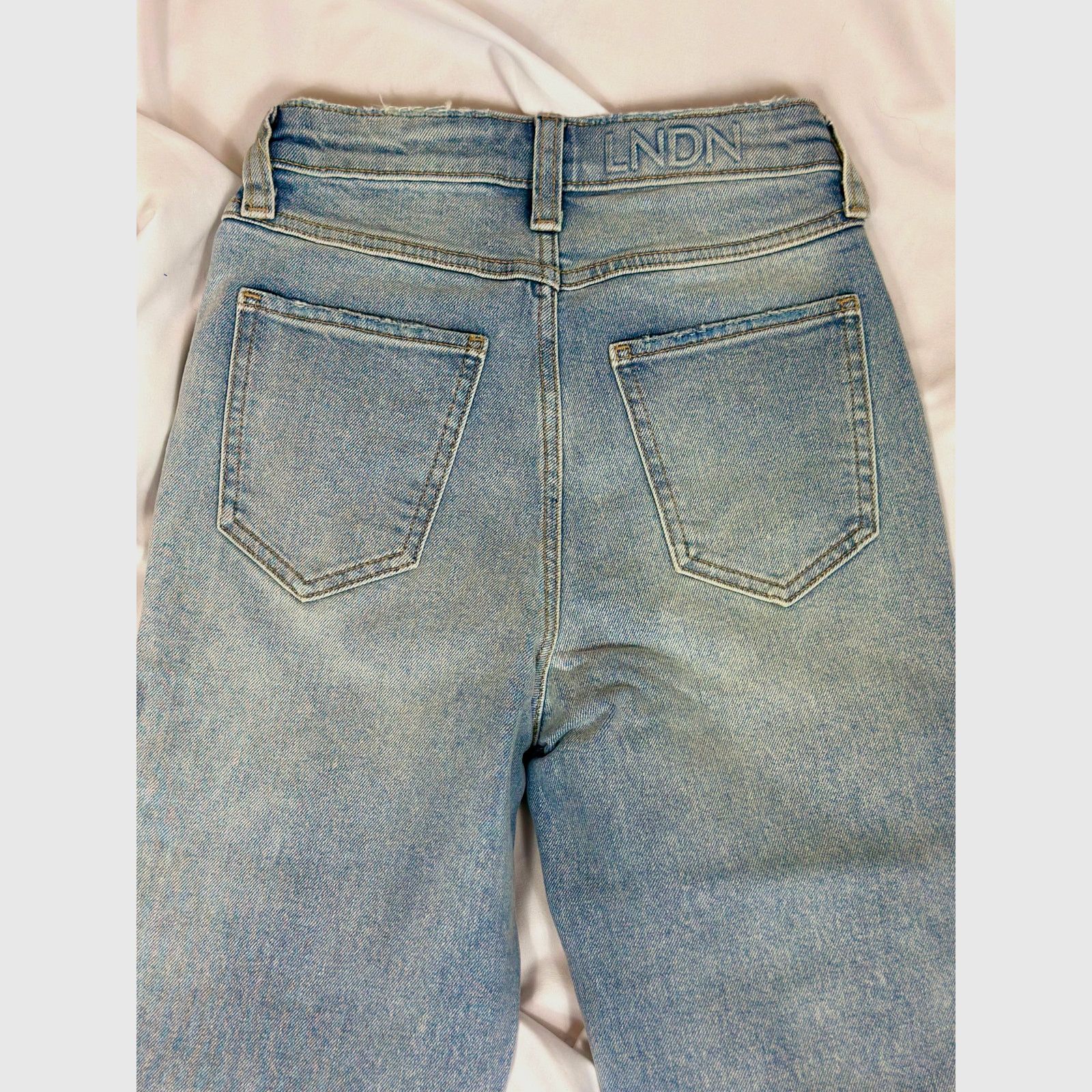 Other LNDN Landon Denim High Rise Distressed Jeans 25" Waist Size 26" / US 2 / IT 38 - 18 Thumbnail