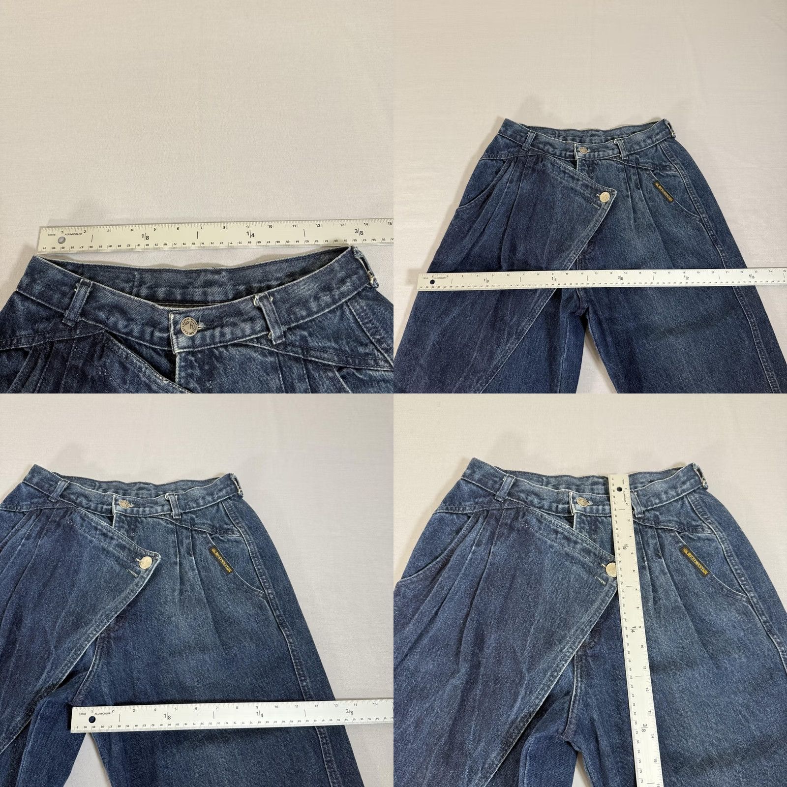 Vintage VINTAGE Rocky Mountain Jeans Womens 11 Blue Denim Pants Western 90s Size 32" / US 10 / IT 46 - 8 Thumbnail