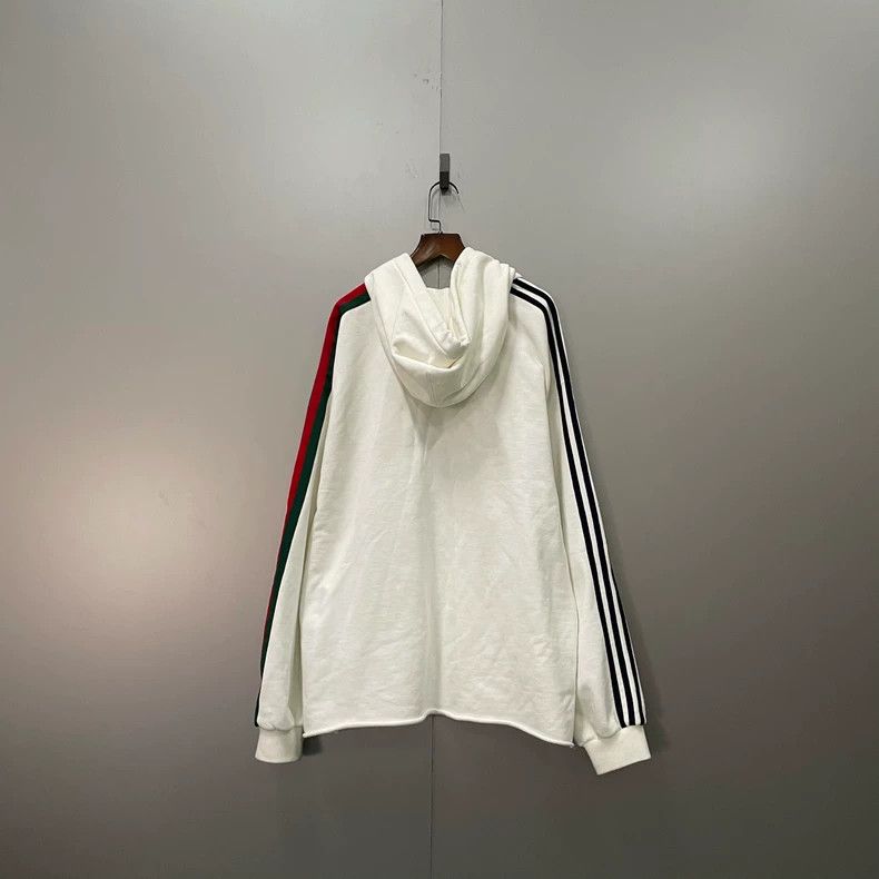 Gucci Gucci Adidas co-branded striped printed letter logo hoodie Size US M / EU 48-50 / 2 - 2 Thumbnail