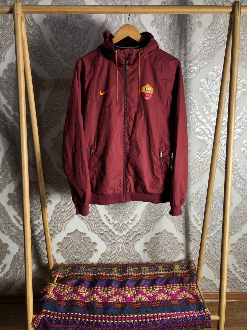 Nike × Vintage VERY RARE NIKE AS ROMA LIGHT JACKET SOCCER ITALY BLOKECORE Size US M / EU 48-50 / 2 - 1 Thumbnail