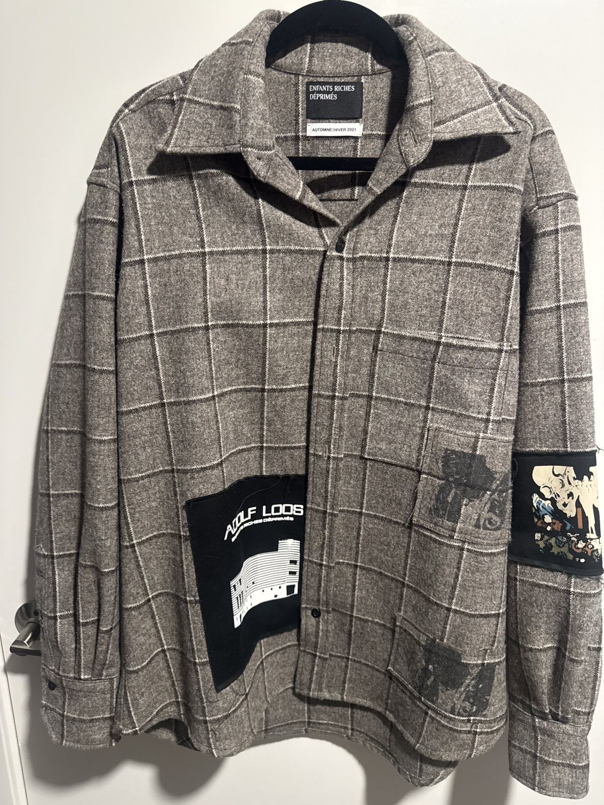 Enfants Riches Deprimes Enfants Riches Déprimés AW21 Adolf Loos Patch Shirt Size US L / EU 52-54 / 3 - 1 Thumbnail