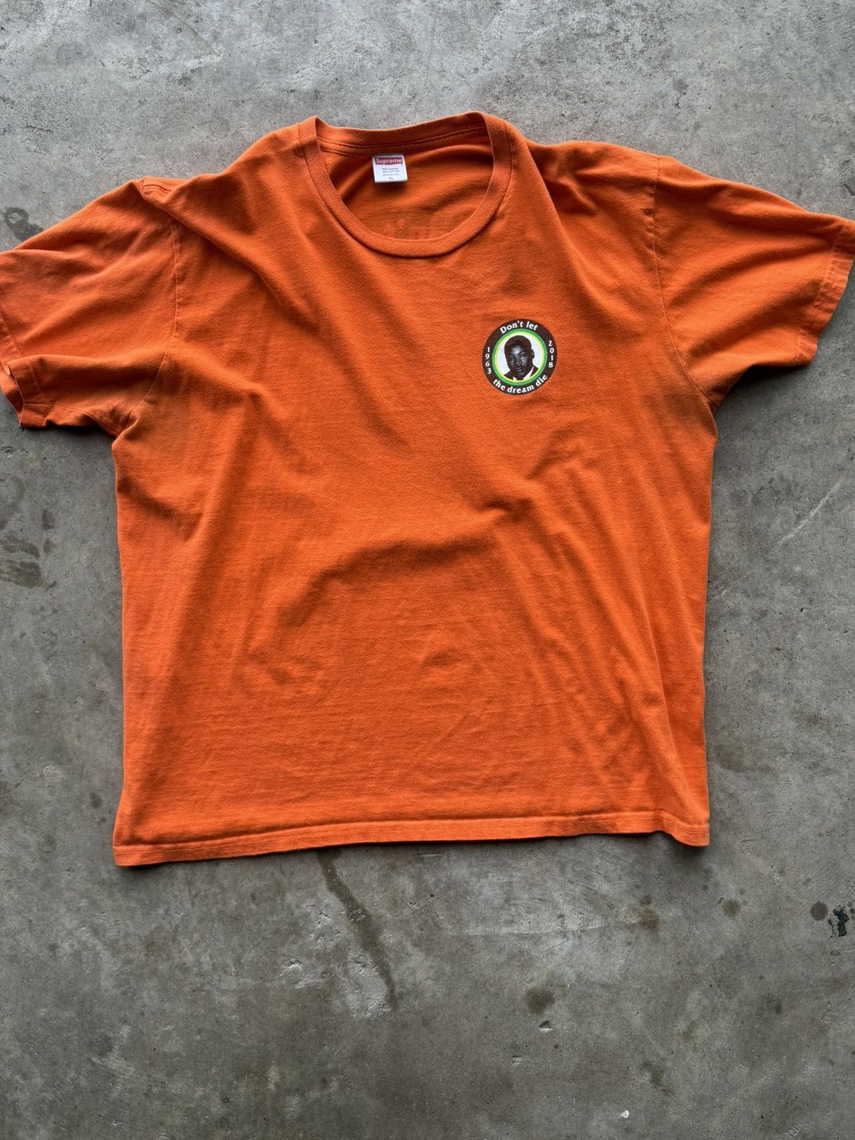 Supreme 2018 “Dont Let the Dream Die” MLK Tee Size US XL / EU 56 / 4 - 1 Thumbnail