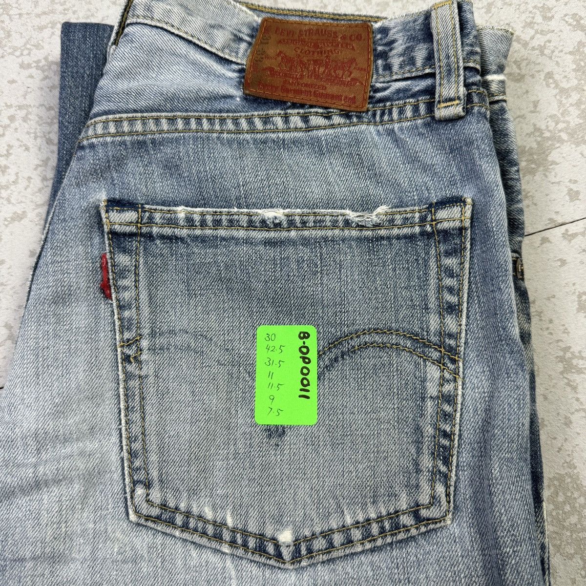 If Six Was Nine × Levi's 💥Vintage Levis 502 Distressed Sick Blue Wash Denim Size US 30 / EU 46 - 13 Thumbnail