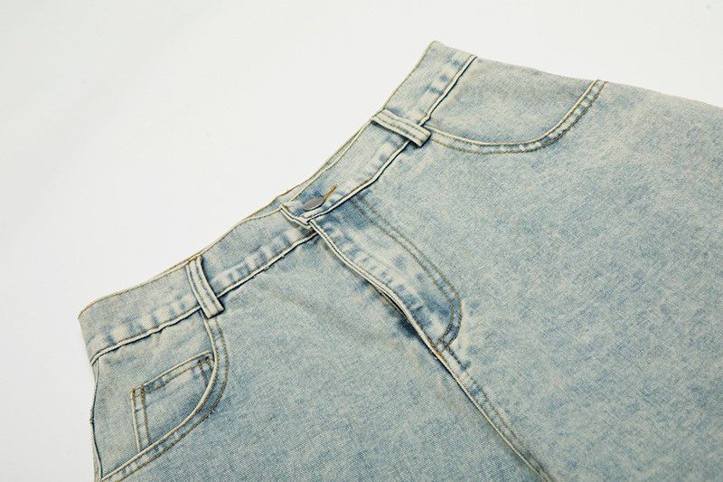 Vintage American graffiti print loose casual curved jeans for men Size US 32 / EU 48 - 3 Thumbnail