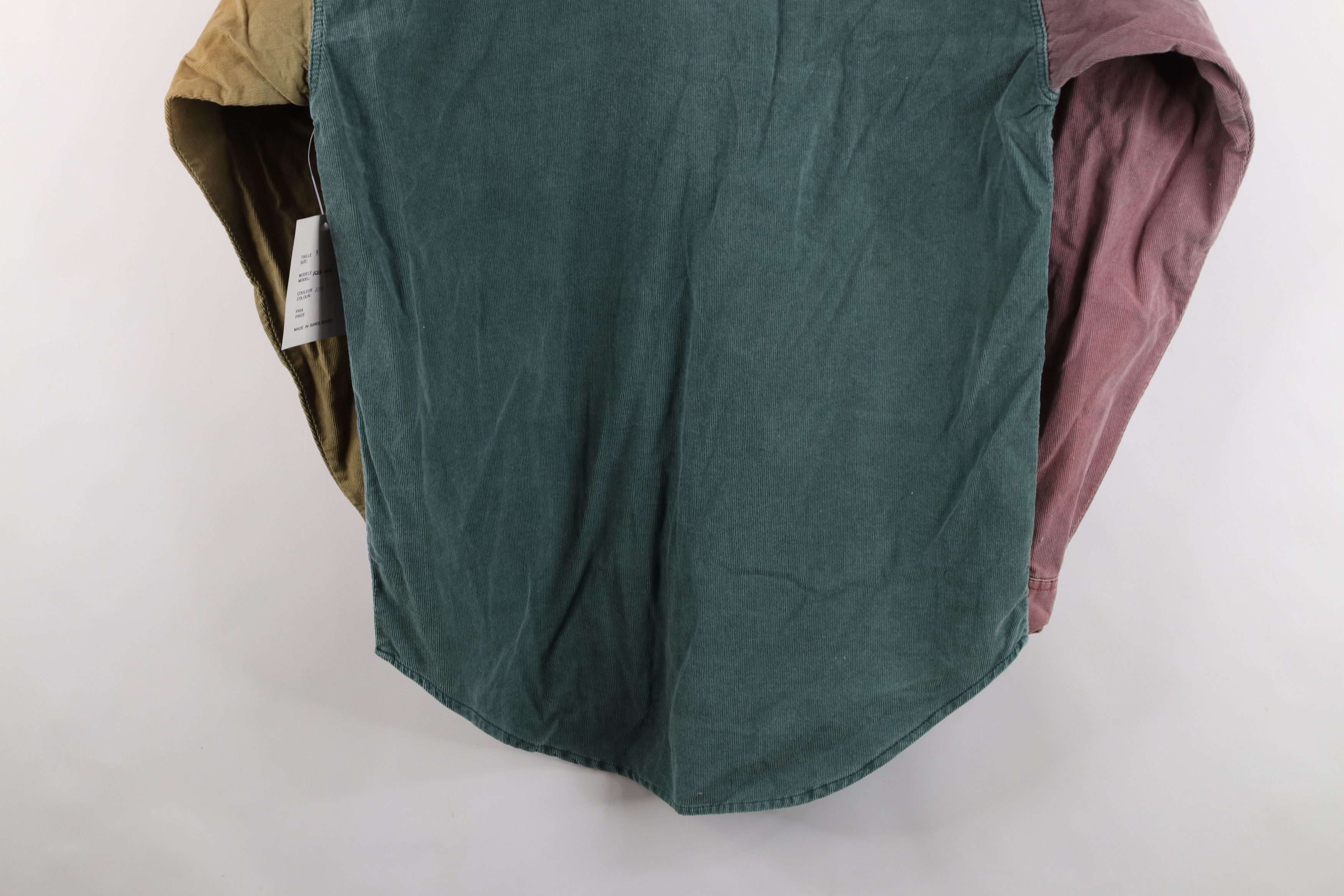 Vintage Deadstock Vintage 90s Streetwear Block Corduroy Button Shirt Size S / US 4 / IT 40 - 16 Thumbnail