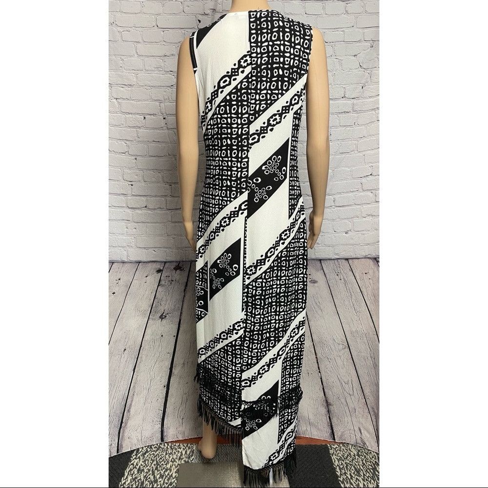 Other New Parisian Printed Midi Dress With Fringe Detail Size 6 T Size M / US 6-8 / IT 42-44 - 5 Thumbnail