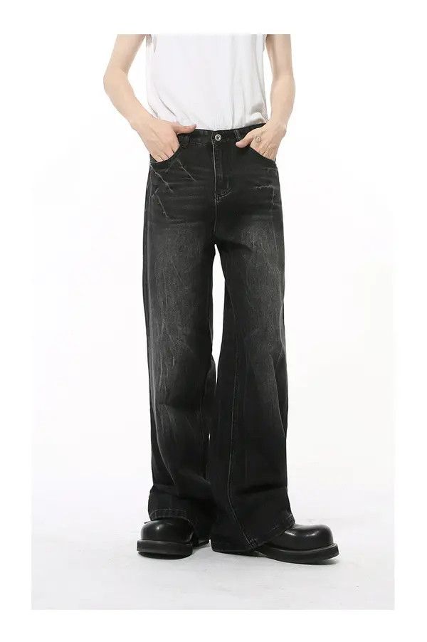 Japanese Brand Kon American cleanfit washed heavy duty fashionable jeans Size US 34 / EU 50 - 1 Thumbnail
