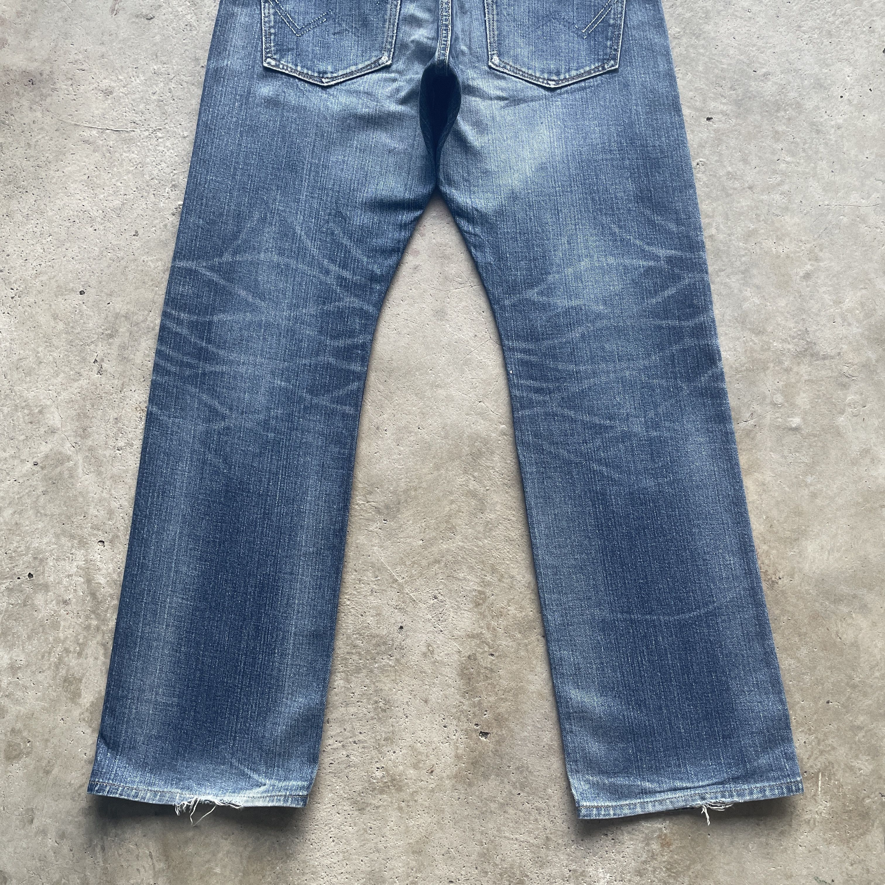 Edwin VINTAGE EDWIN XV JEANS FADED DENIM DISTRESSED PANTS W33 Size US 33 - 10 Thumbnail