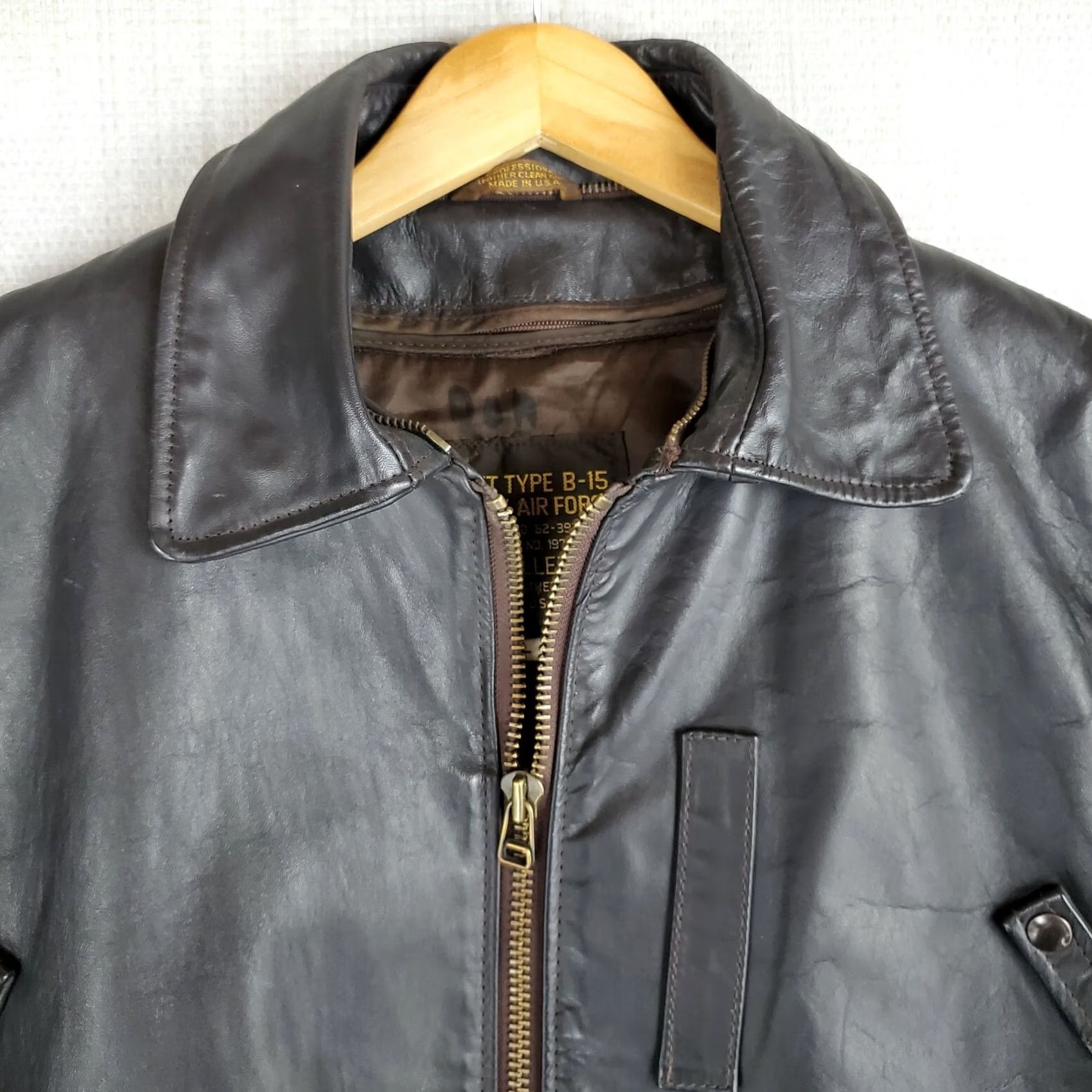 Vintage VTG Excelled Leather Jacket Men Bomber Jacket Large B-15 Zip Liner Vest Thinsulate Insulated Brown Vintage Size US L / EU 52-54 / 3 - 5 Thumbnail