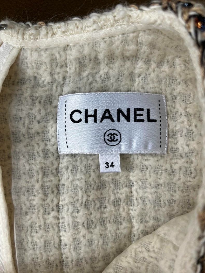 Chanel Chanel 16-year-old Rome series white film chain rolled edge Size XXS / US 00 / IT 34 - 6 Thumbnail