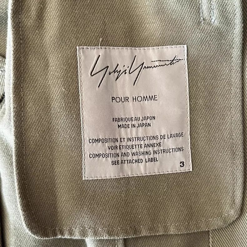 Yohji Yamamoto Yohji Yamamoto Yohji Yamamoto Olive Green Zip Blazer Size US M / EU 48-50 / 2 - 4 Thumbnail