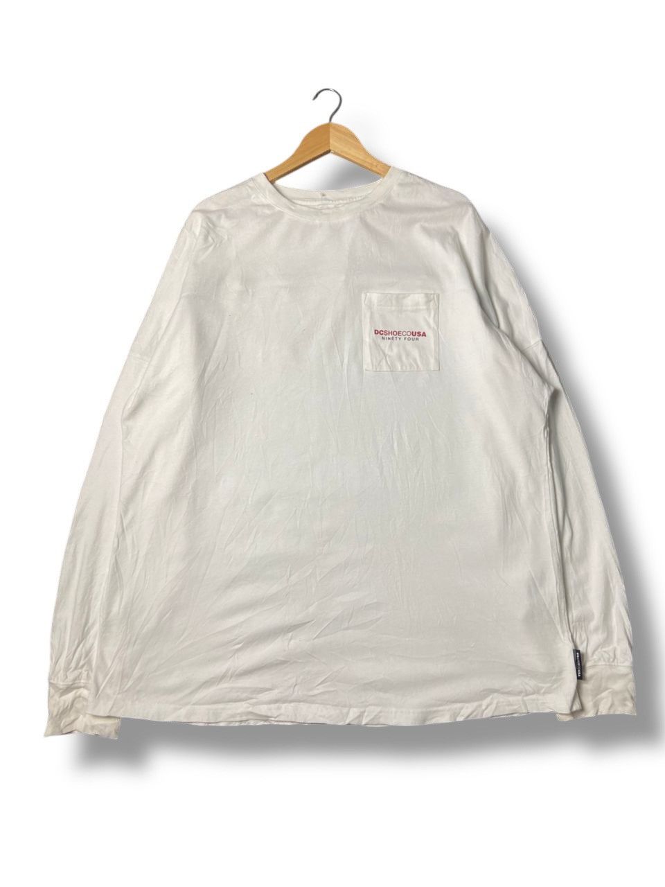 Japanese Brand DC SHOES USA Back Linetape Drop Long Sleeve Shirt (142) Size US XL / EU 56 / 4 - 2 Thumbnail