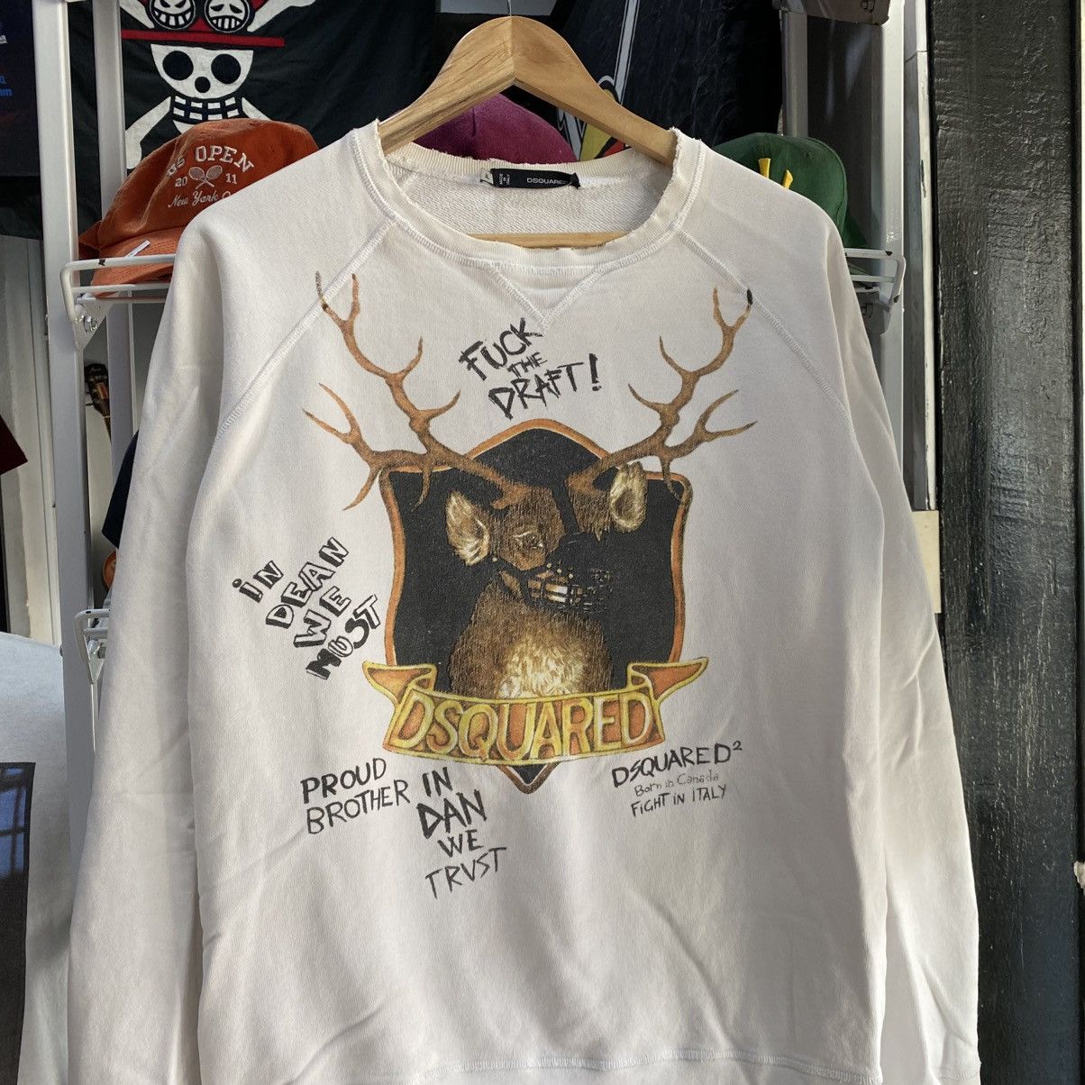 Dsquared2 Dsquared Distressed Design Sweatshirt Size US XL / EU 56 / 4 - 3 Thumbnail