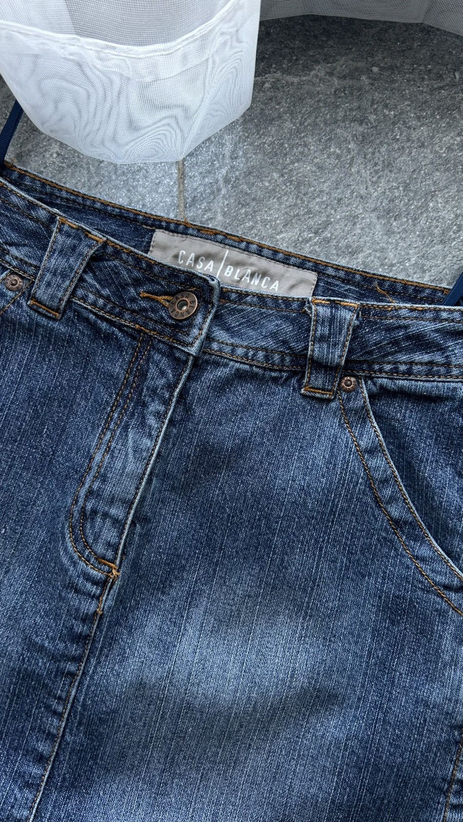 Casablanca Vintage skirt Casablanca jeans y2k streetwear Size 25" / US 0 / IT 36 - 3 Thumbnail