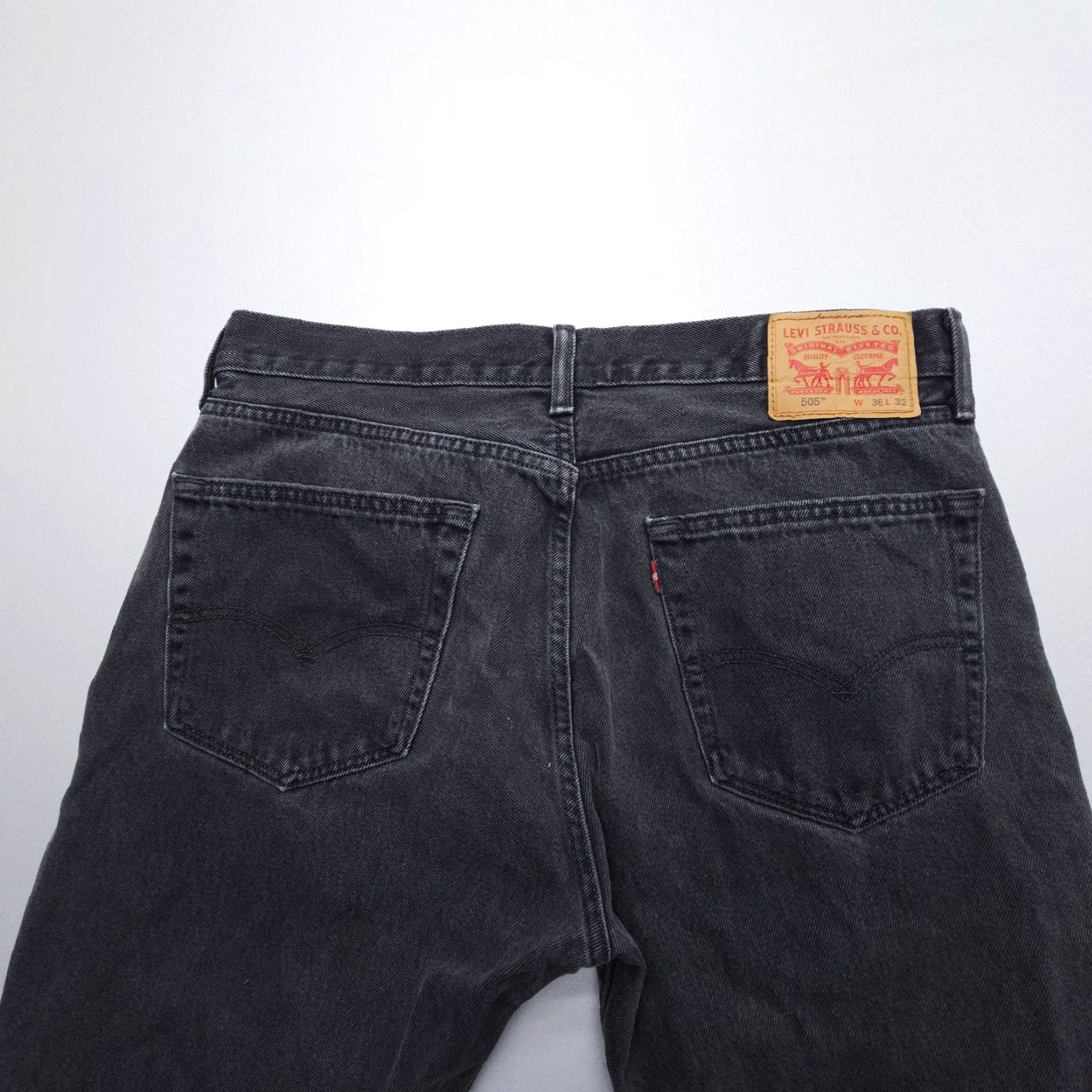 Levi's Levi's 505 Jeans Regular Levi's Mens 36 x 30 Black Size US 36 / EU 52 - 3 Thumbnail