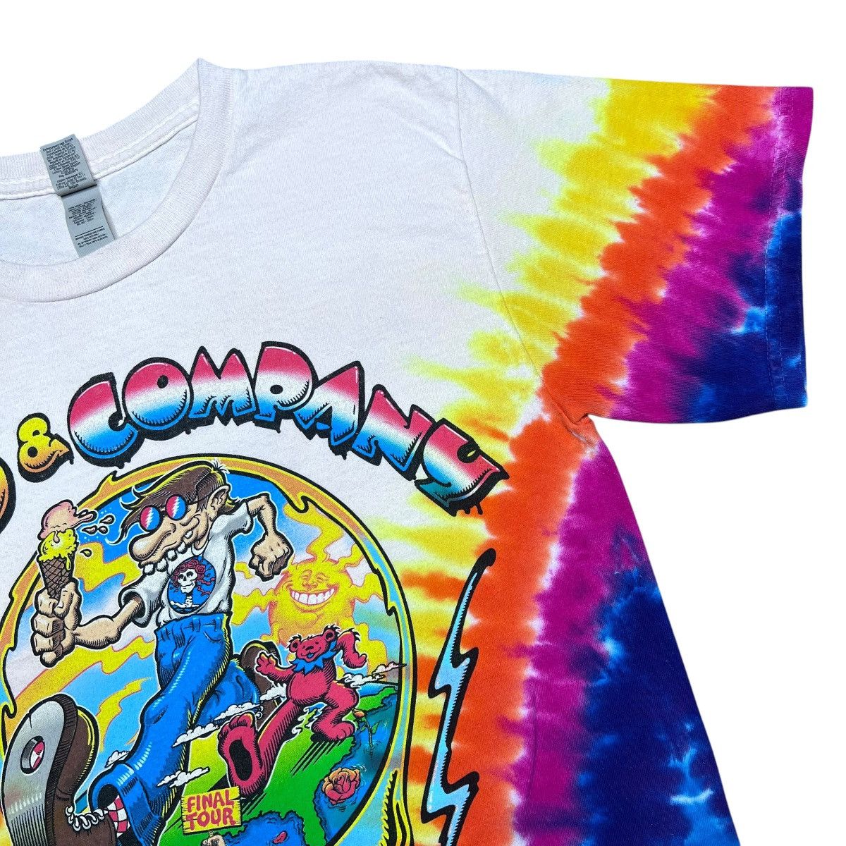 Band Tees × Grateful Dead × Vintage 2023 Dead And Company Final Summer Tour Tie Dye Band T-Shirt Size US S / EU 44-46 / 1 - 6 Thumbnail