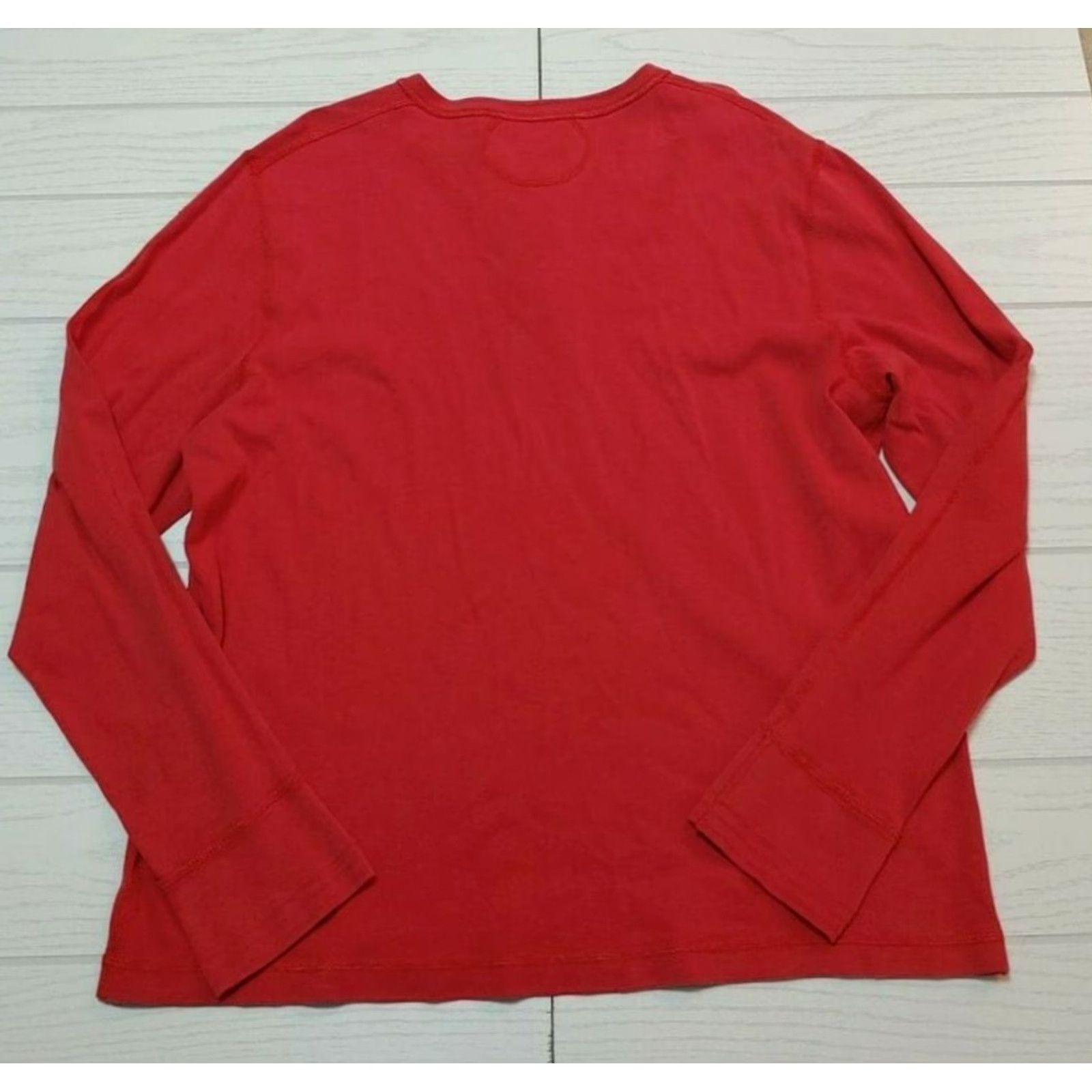 Vintage VINTAGE Polo by Ralph Lauren 1/4 Button Red Pullover Long Sleeve Shirt XXL Men Red Button-Up Polo Shirt 27in Long 24in Pit to Pit Mens Size US XXL / EU 58 / 5 - 5 Thumbnail