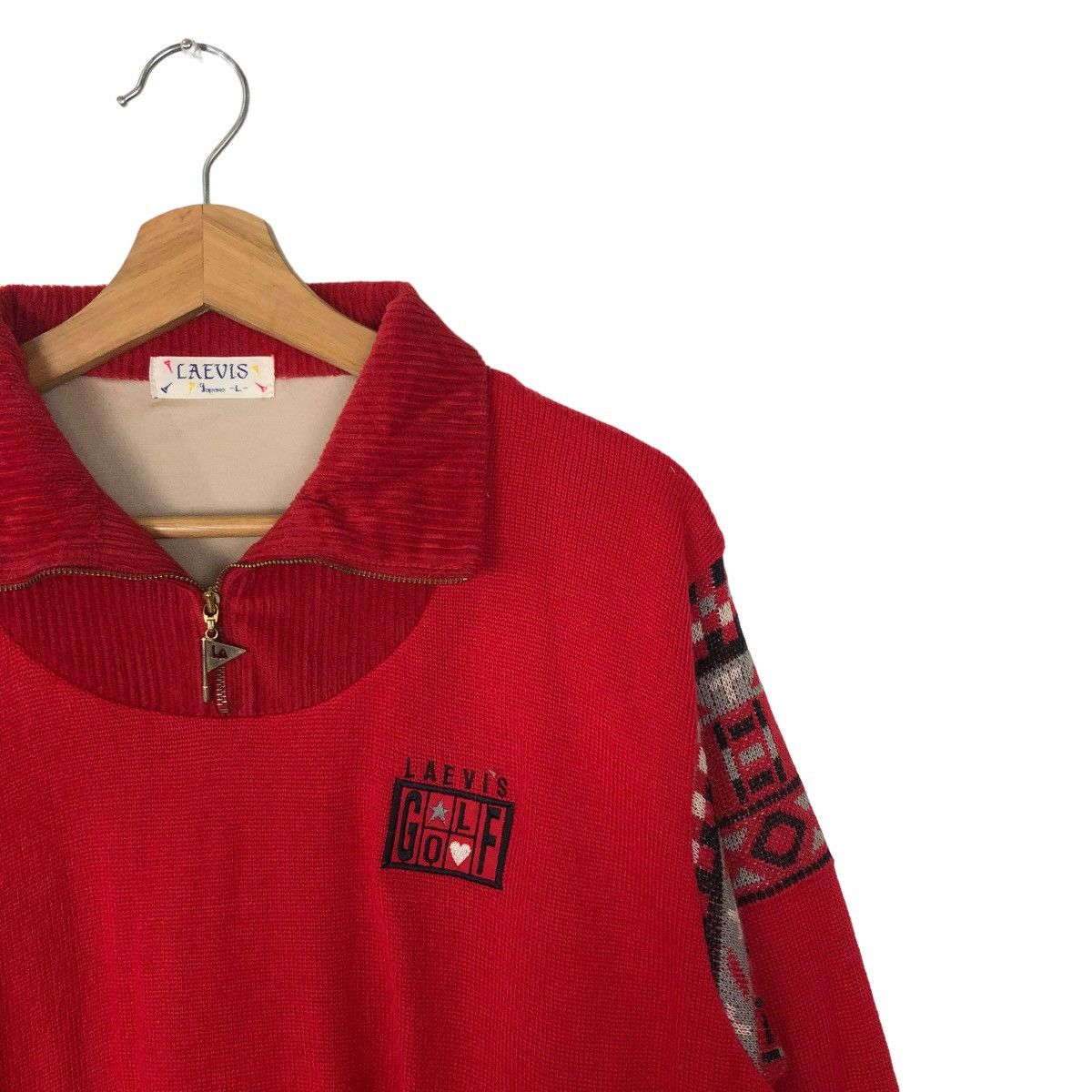 Japanese Brand VINTAGE LAEVIS GOLF COLLAR SWEATSHIRT BIG LOGO JAPAN Size US M / EU 48-50 / 2 - 5 Thumbnail