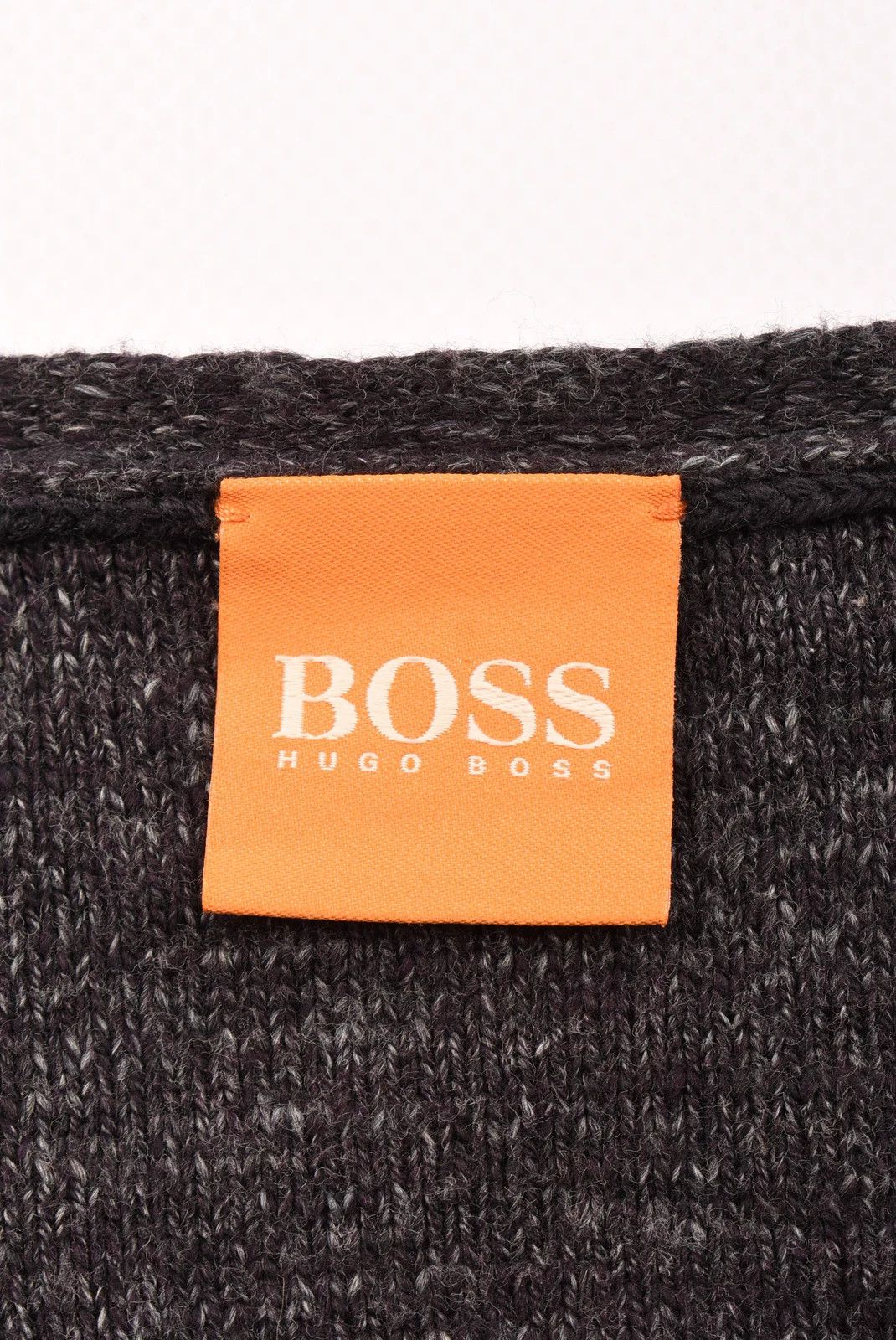 Hugo Boss Hugo Boss Orange Melange Knit V-Neck Sweater with Pocket Size US M / EU 48-50 / 2 - 2 Thumbnail