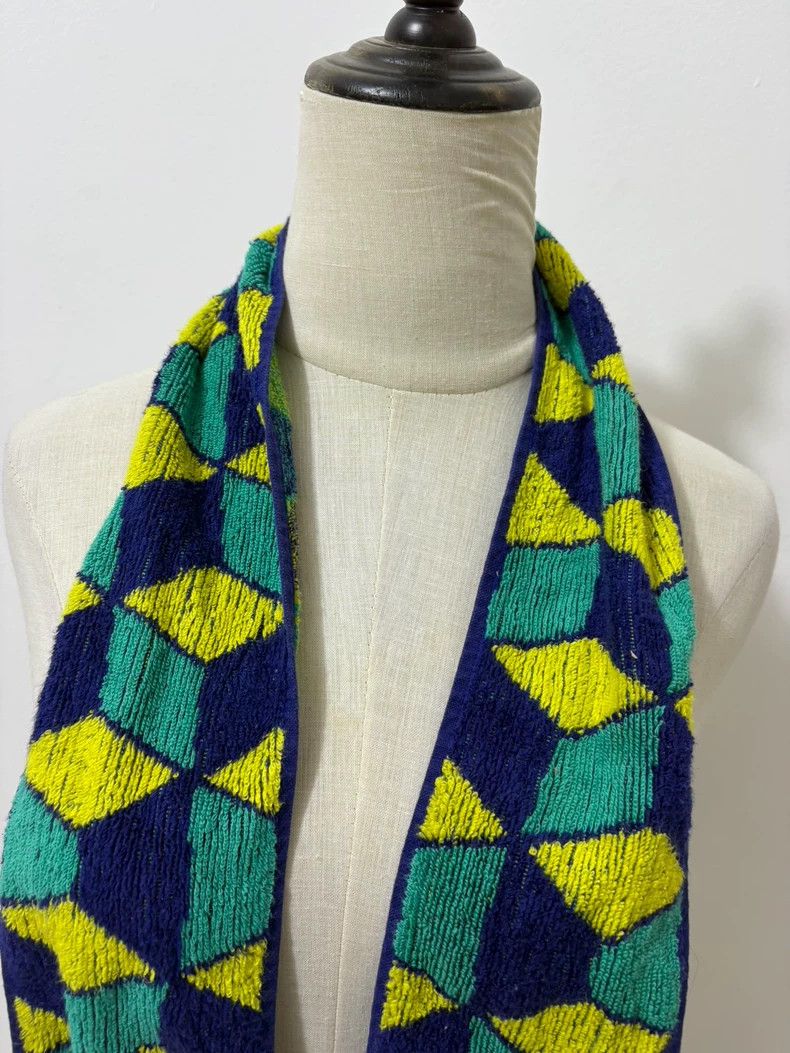 Vivienne Westwood Vivienne Westwood Saturn blue and green diamond towels Size ONE SIZE - 4 Thumbnail