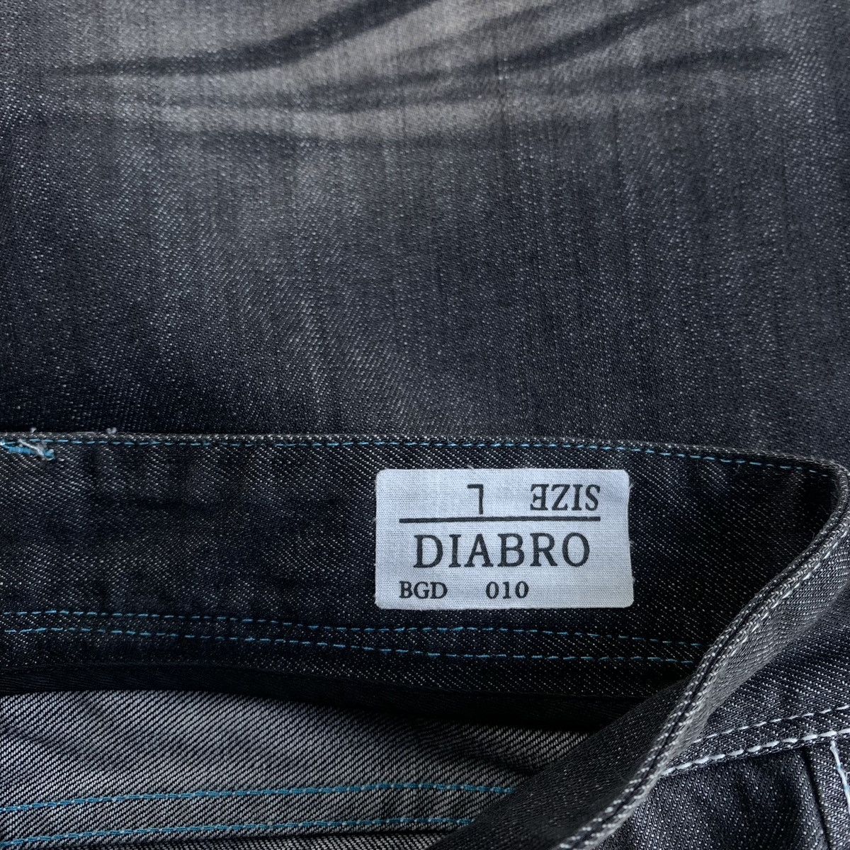 Japanese Brand × Vintage Rare Japanese Brand Diabro Mud Black Wash Flared Jeans Size US 32 / EU 48 - 7 Thumbnail