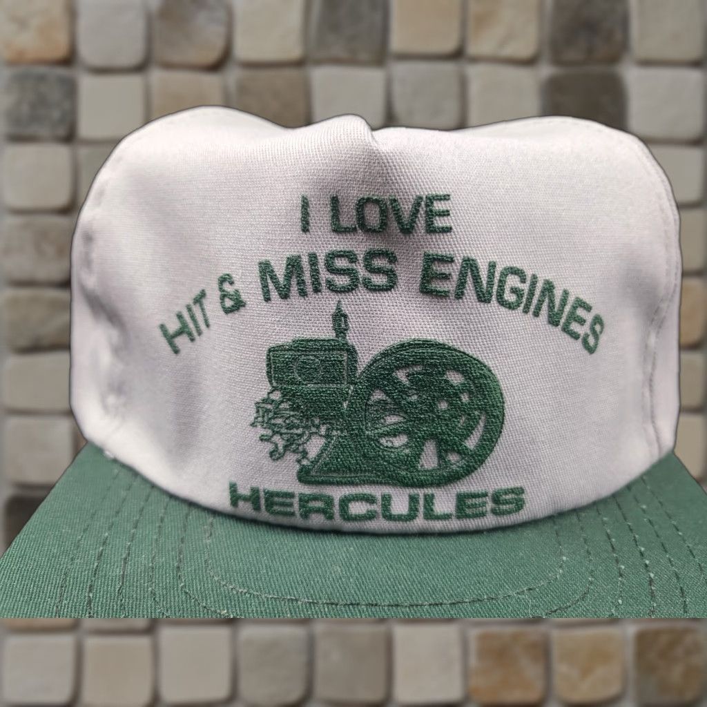 Vintage VINTAGE NOS Trucker Hat Hercules I Love Hit & Miss Engines Snapback USA MADE Size ONE SIZE - 1 Thumbnail