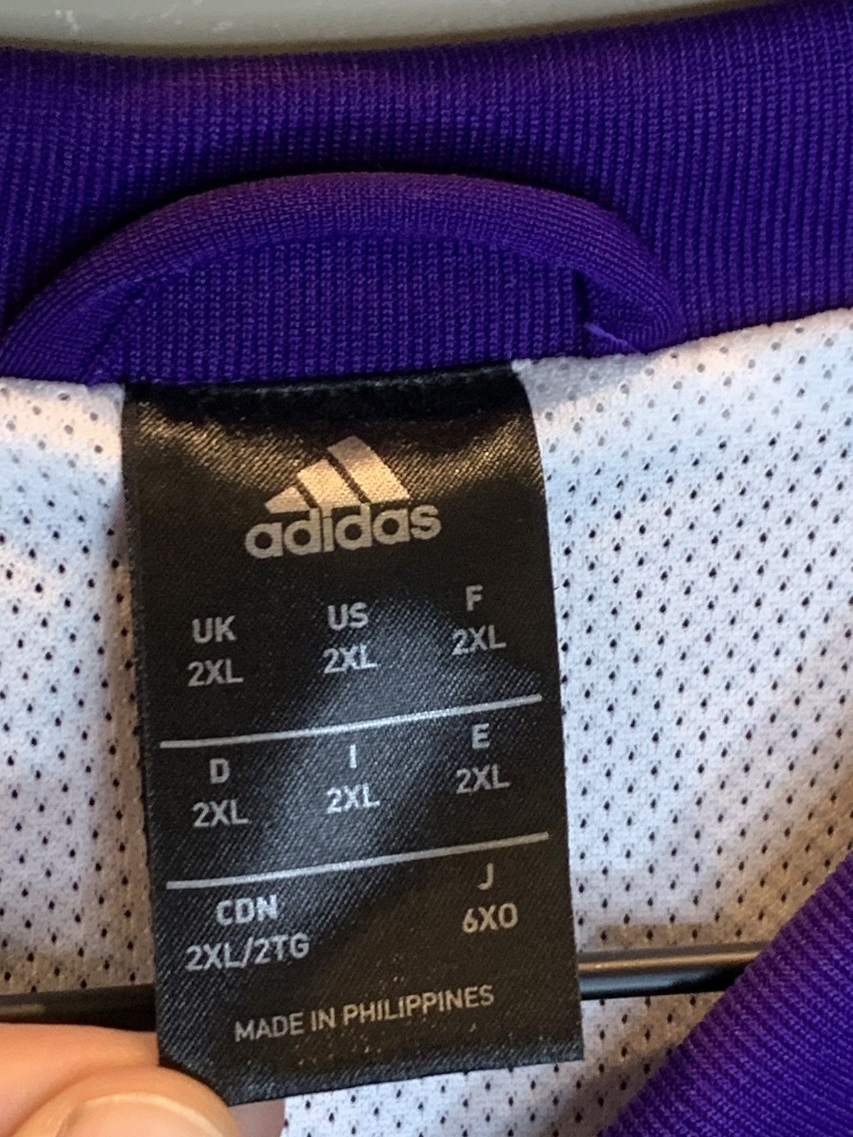 Adidas *RARE* Sacramento Kings NBA Adidas Team Issue Warm-Up Jacket Size US XXL / EU 58 / 5 - 11 Thumbnail