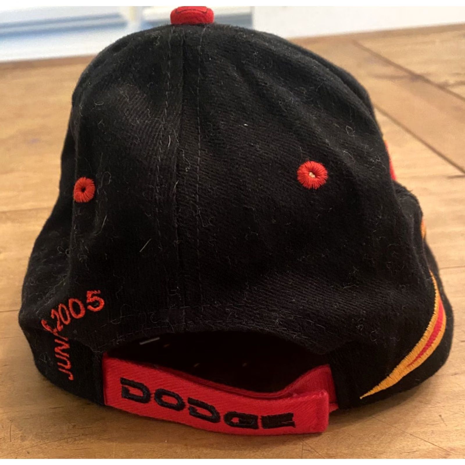 NASCAR Dodge Save Mart 350 Baseball Hat Cap Infineon Raceway 2005 Sonoma NASCAR Adjust Mens One Size Black Red White Embroidered Adjustable Cap Size ONE SIZE - 5 Thumbnail