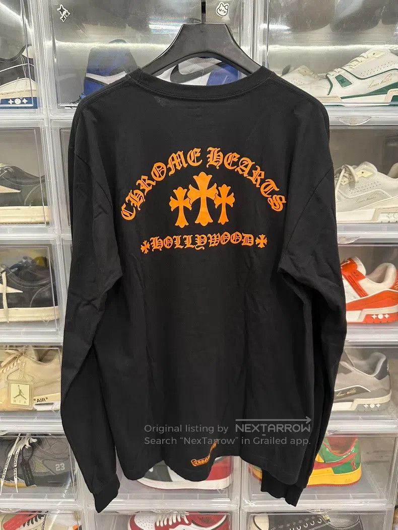 Chrome Hearts CHROME HEARTS Size XL Orange Three Cross Sanskrit Black Lon Size US XL / EU 56 / 4 - 3 Thumbnail